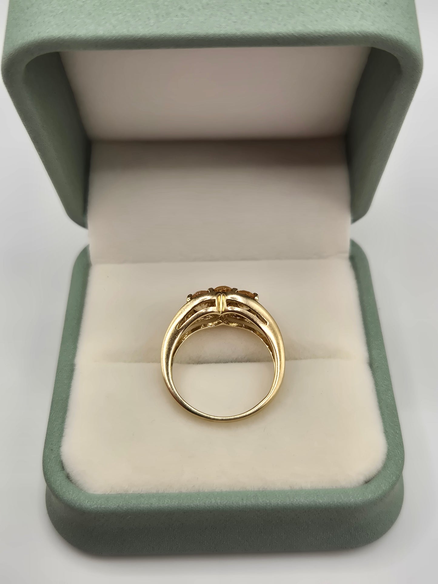 9ct gold morganite ring
