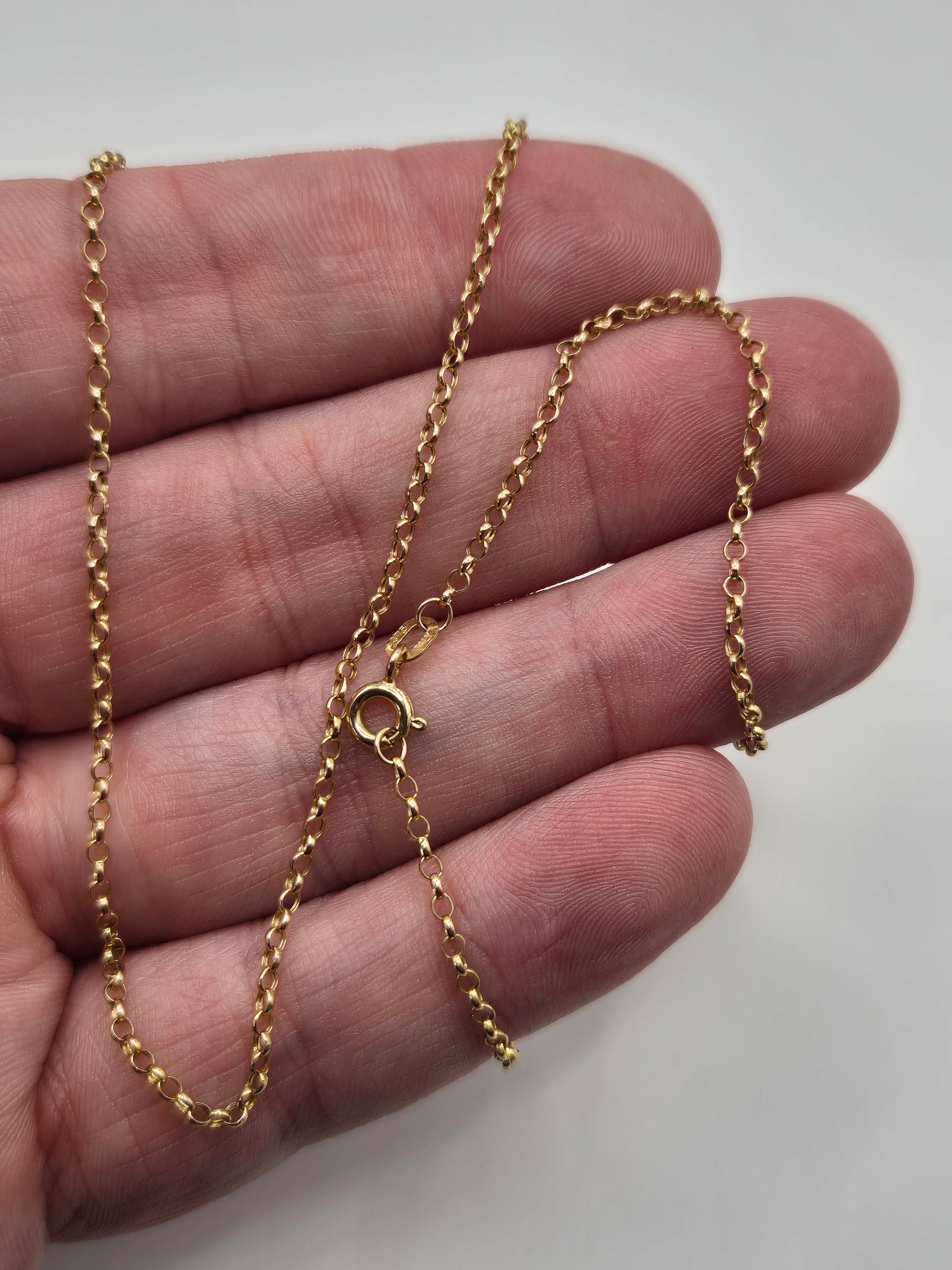 9ct gold belcher chain (16)