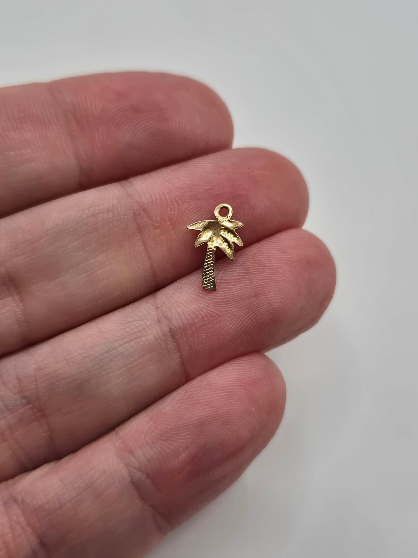 9ct gold palm tree charm