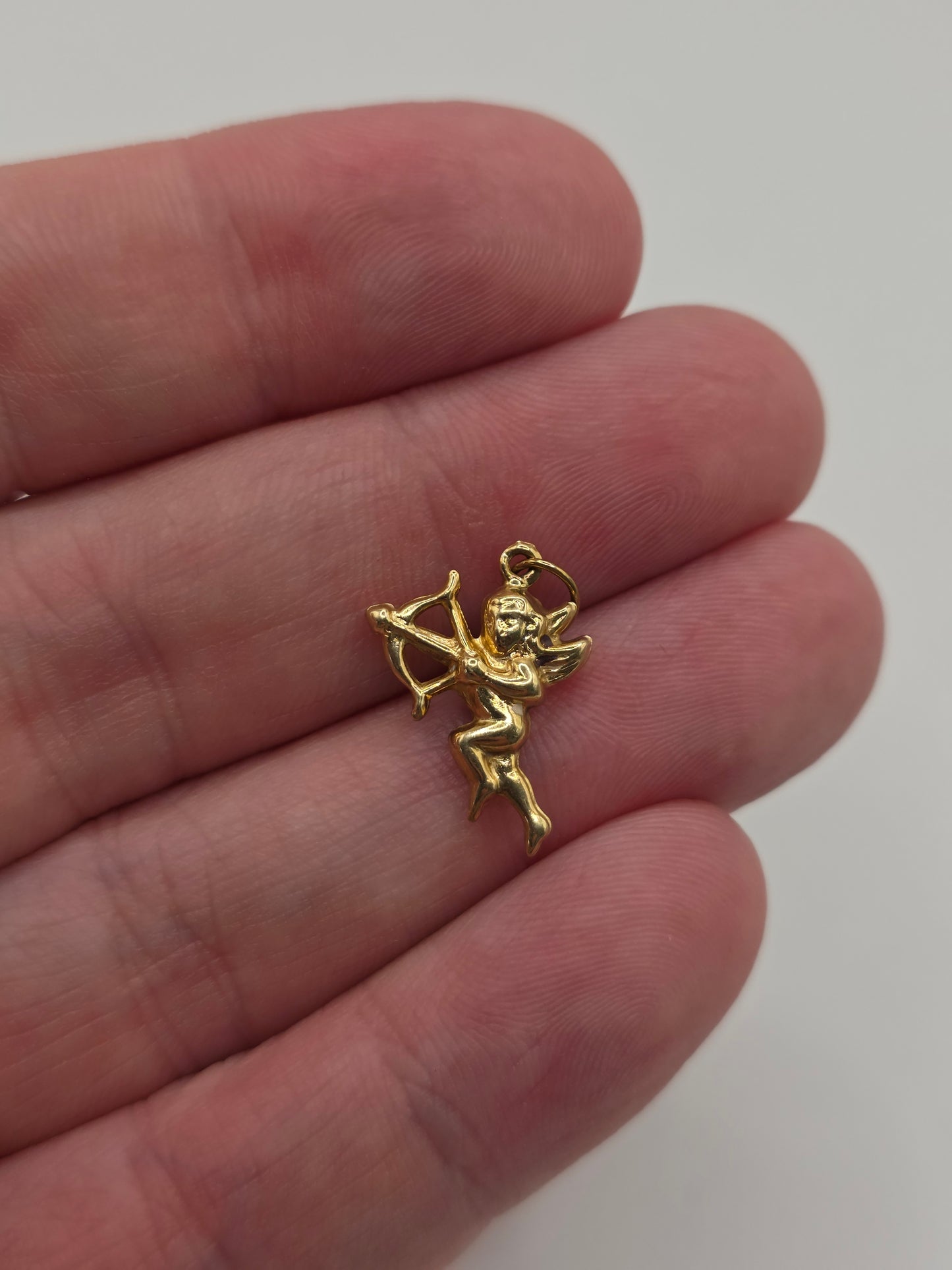 9ct gold cupid charm