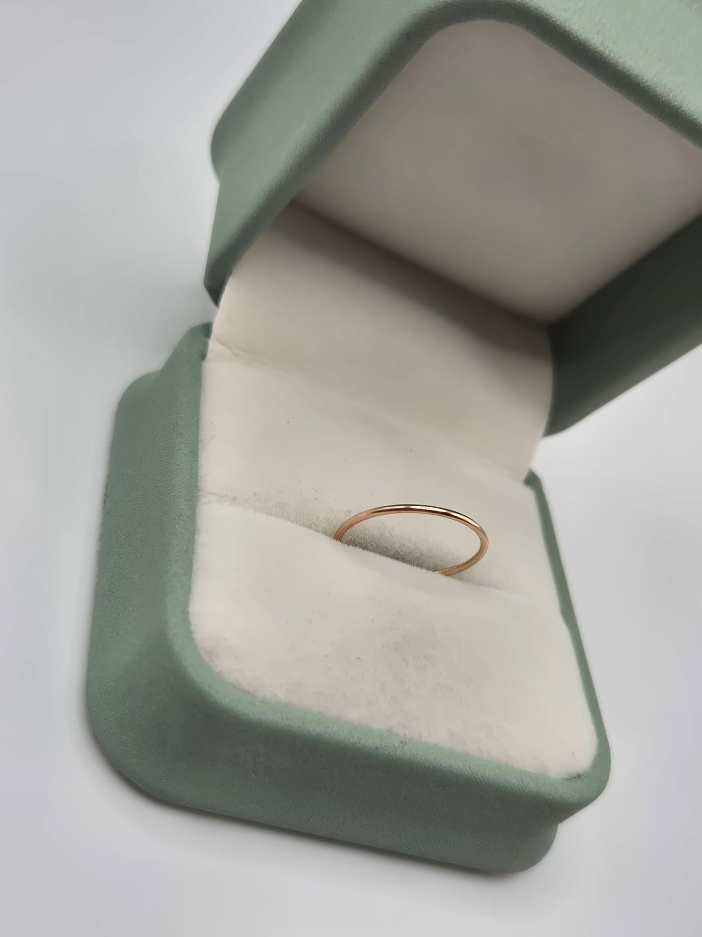 9ct rose gold stacking band ring