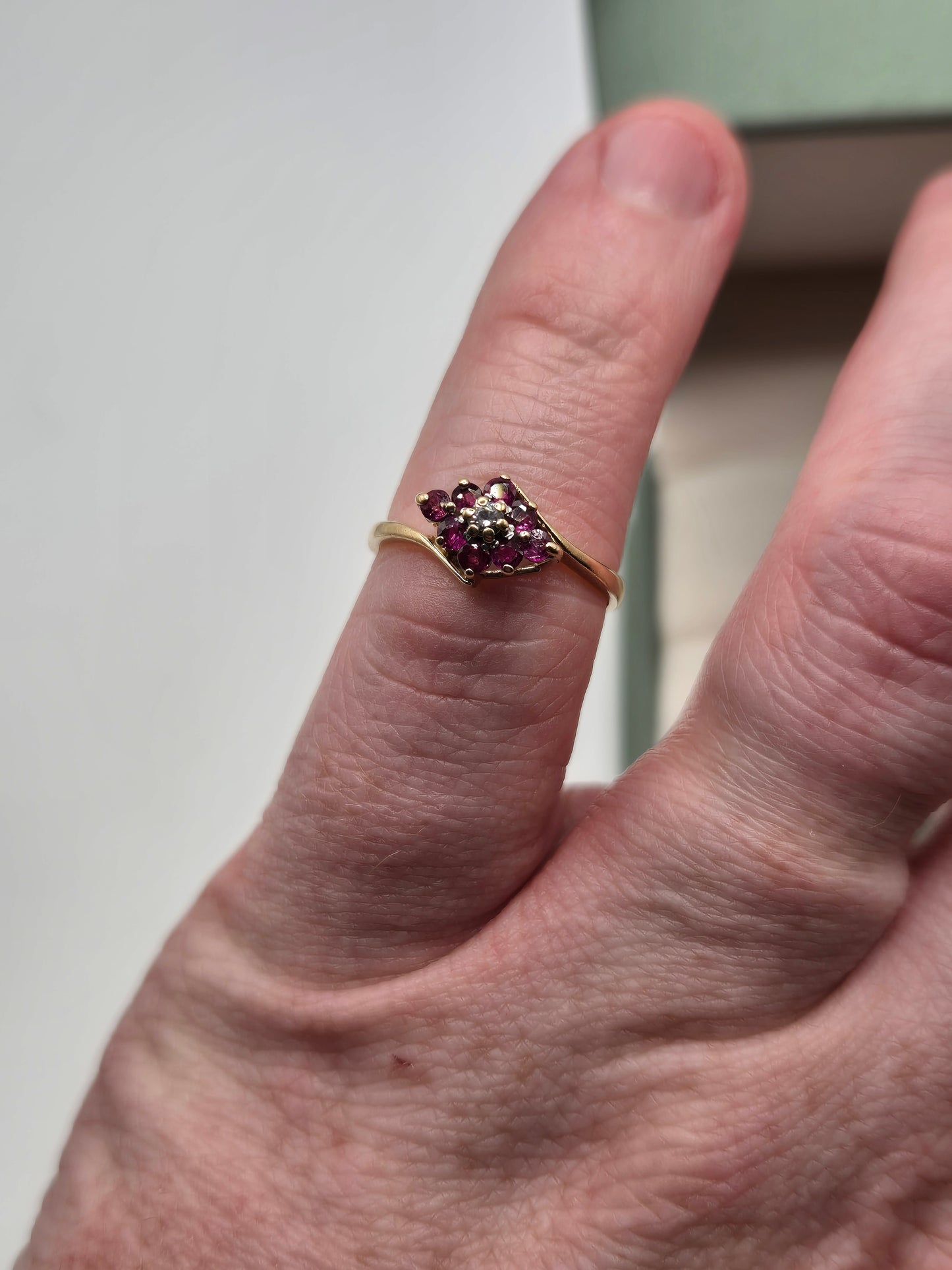 9ct gold ruby ring