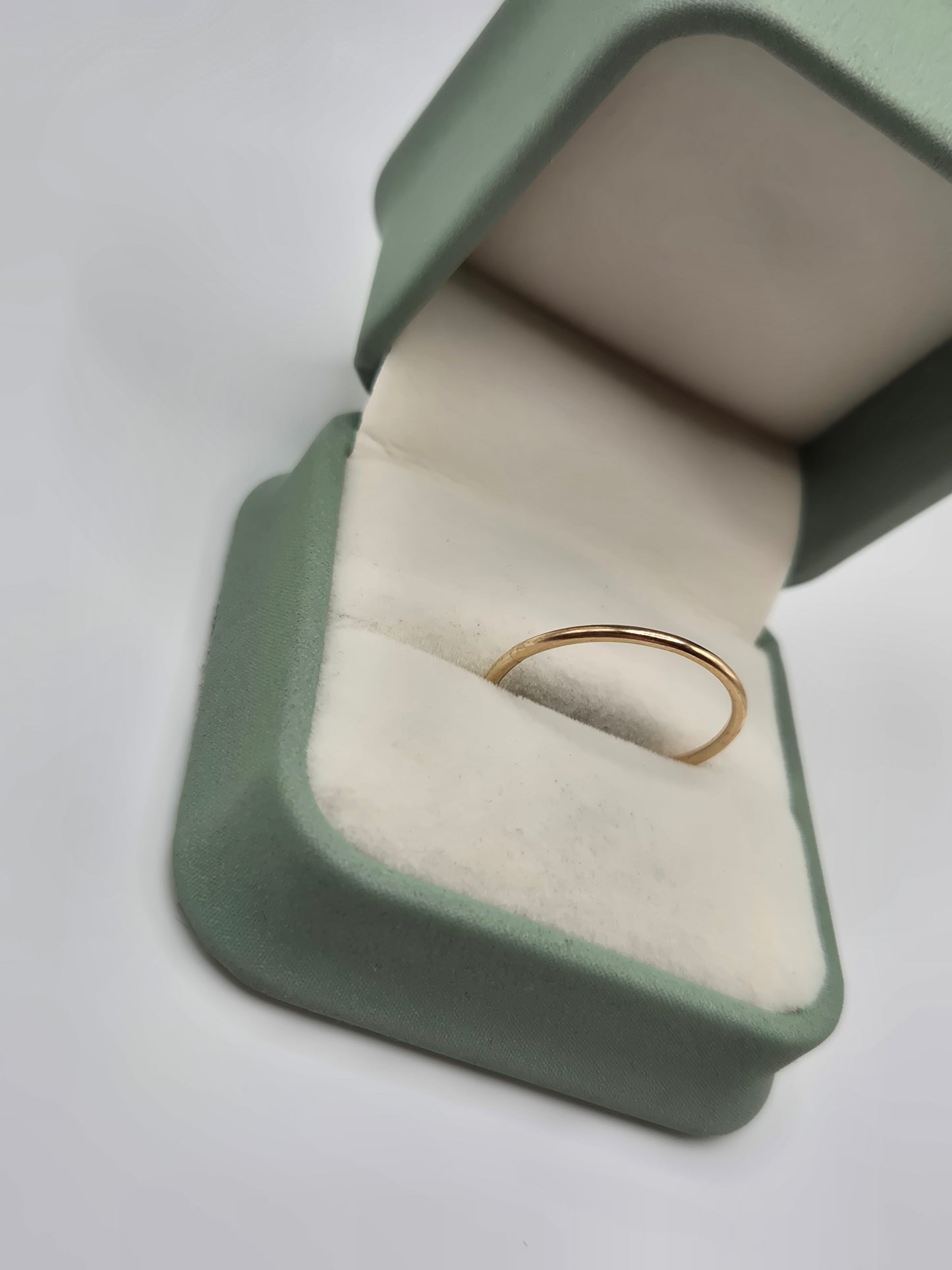 9ct gold stacking band ring