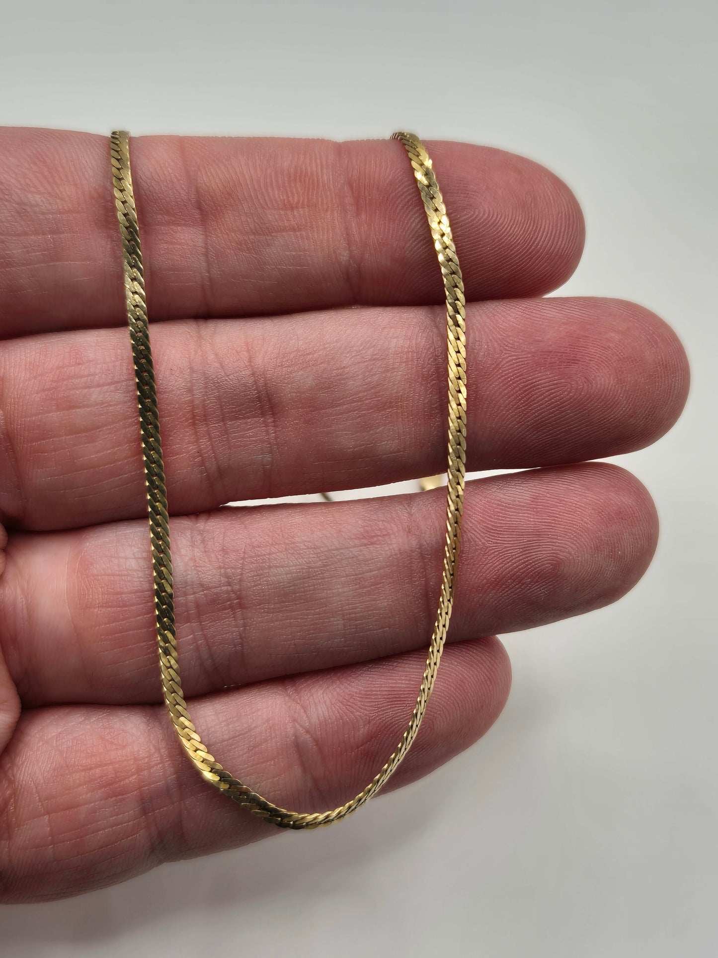 9ct gold snake link chain