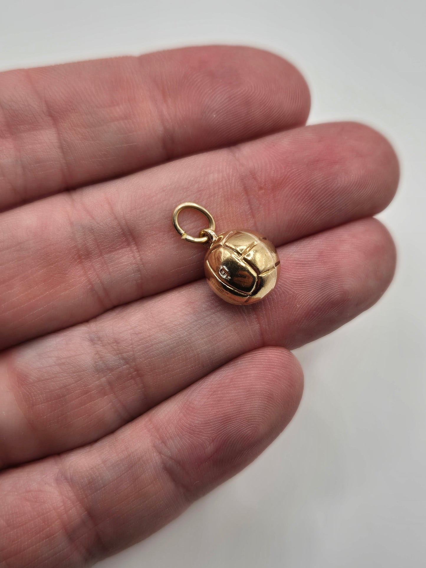 9ct gold football charm