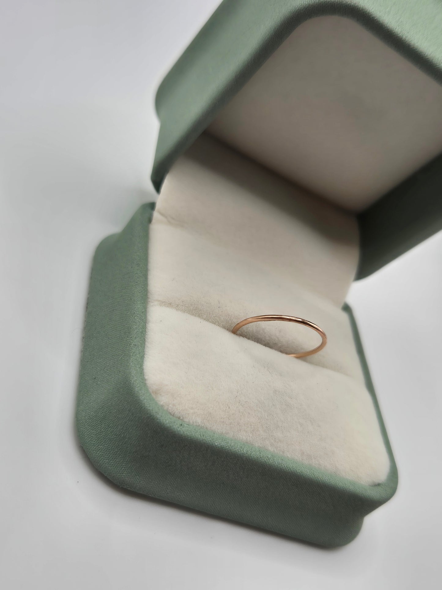 9ct rose gold stacking band ring