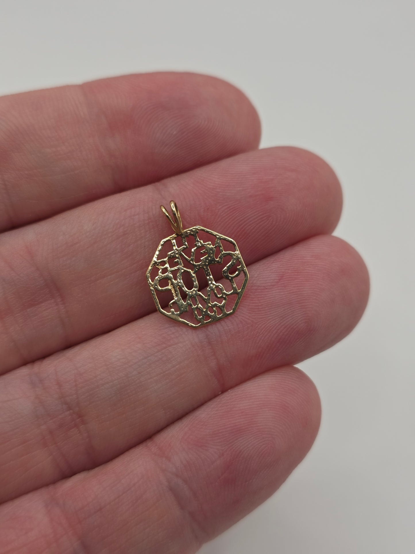 9ct gold i'll never stop loving you pendant