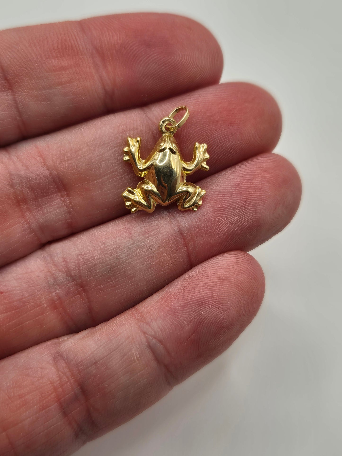 9ct gold frog charm