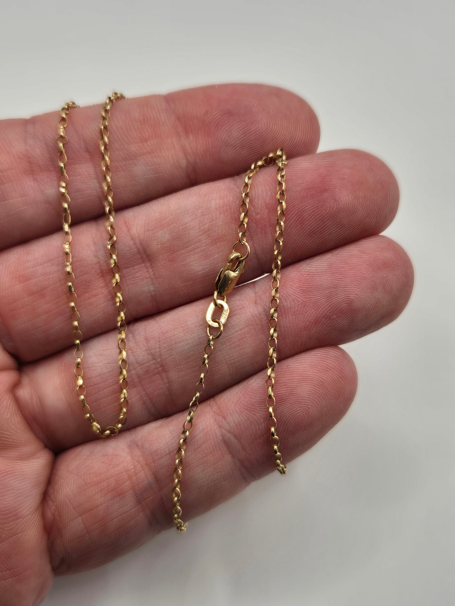 9ct gold belcher chain (15)