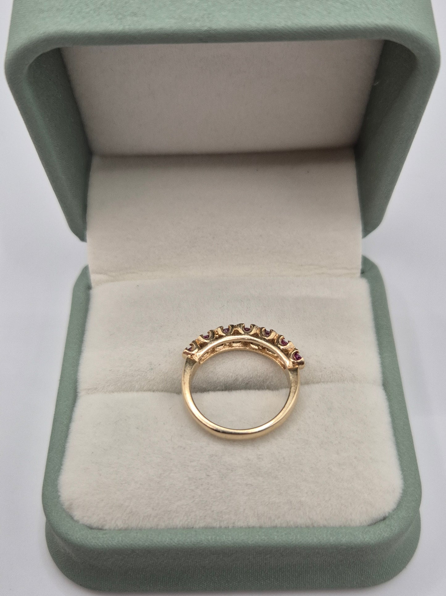 9ct gold ruby ring