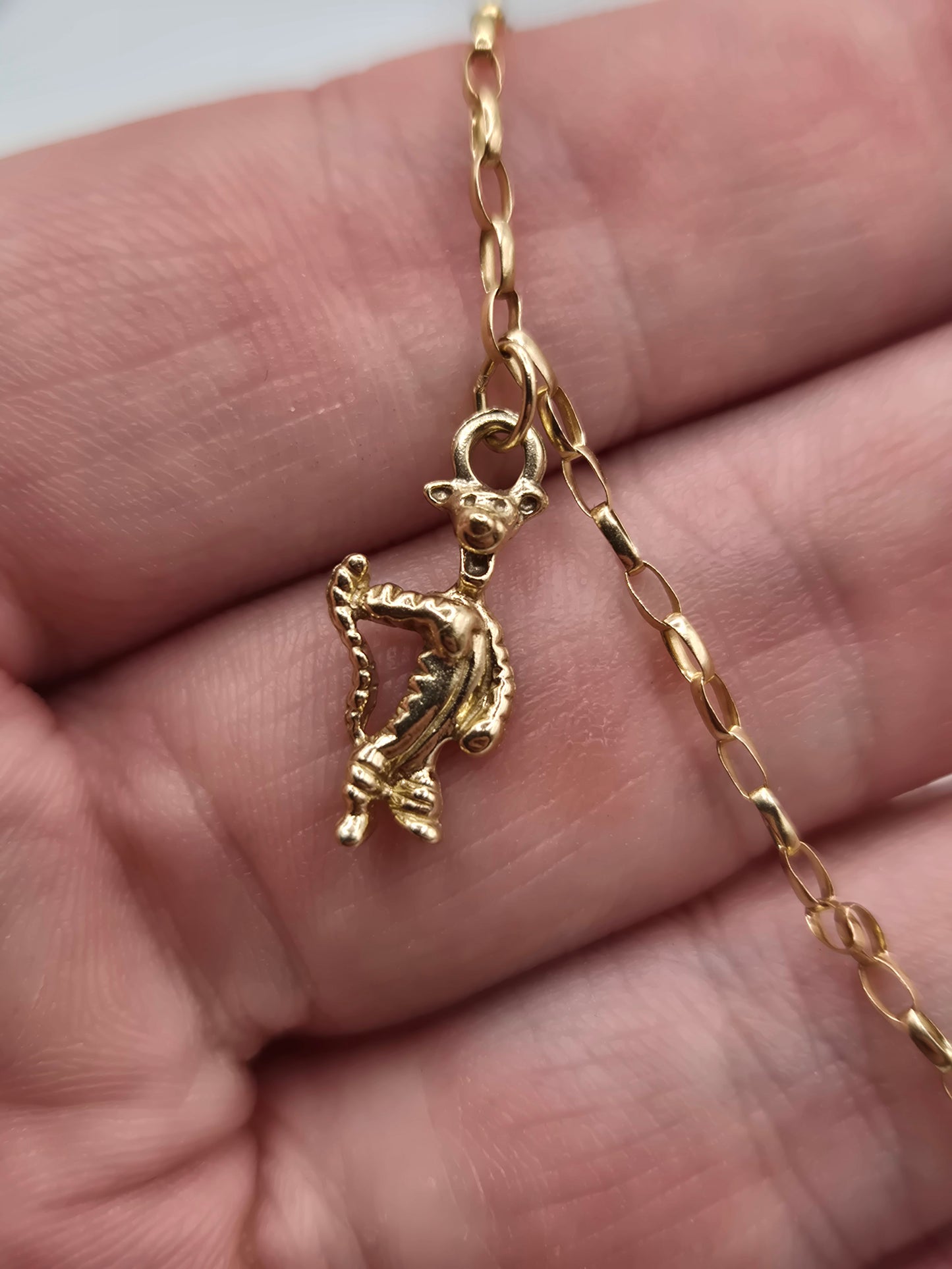 9ct gold character bracelet