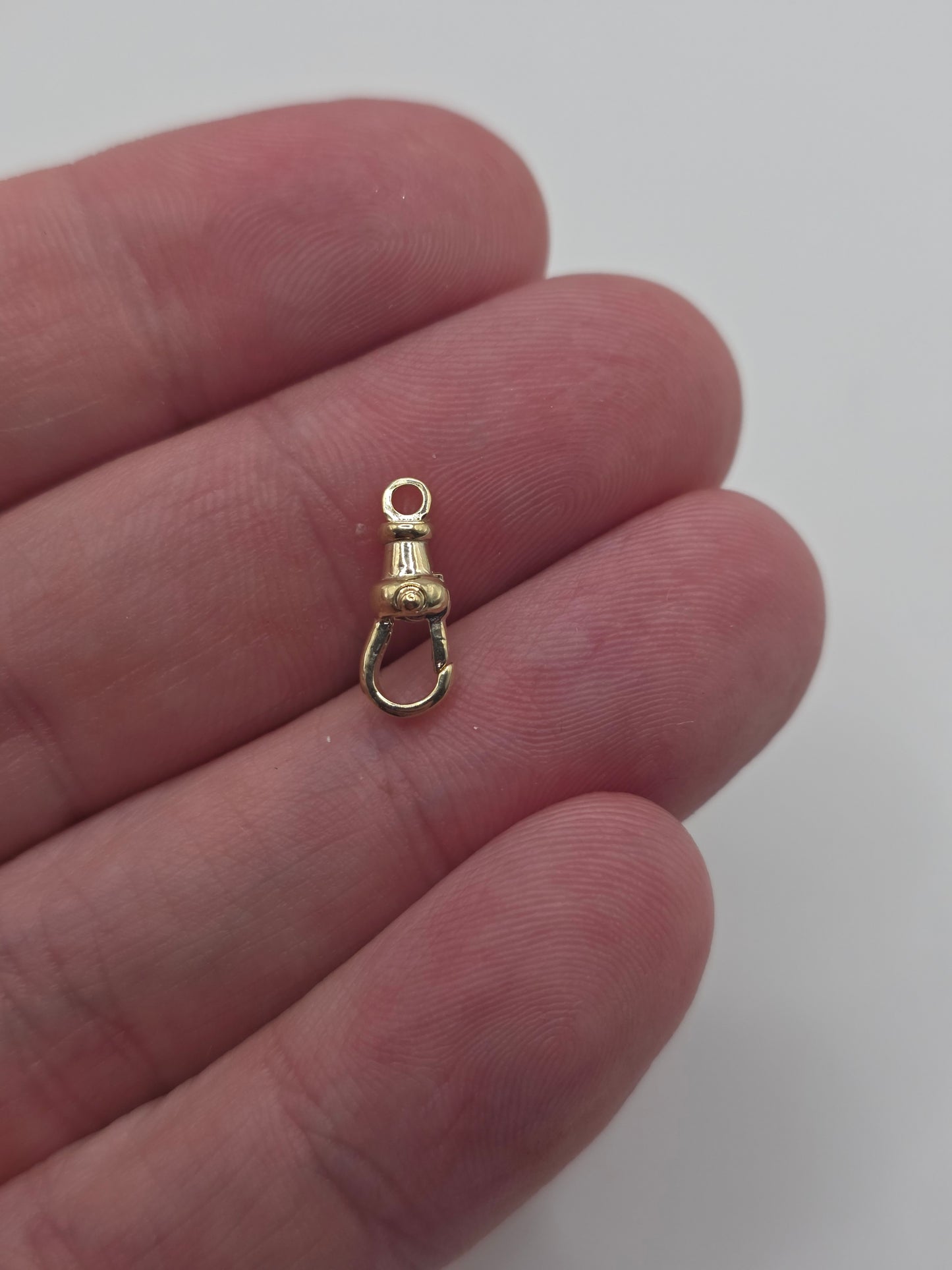 9ct gold fixed dog clip 13mm (3)