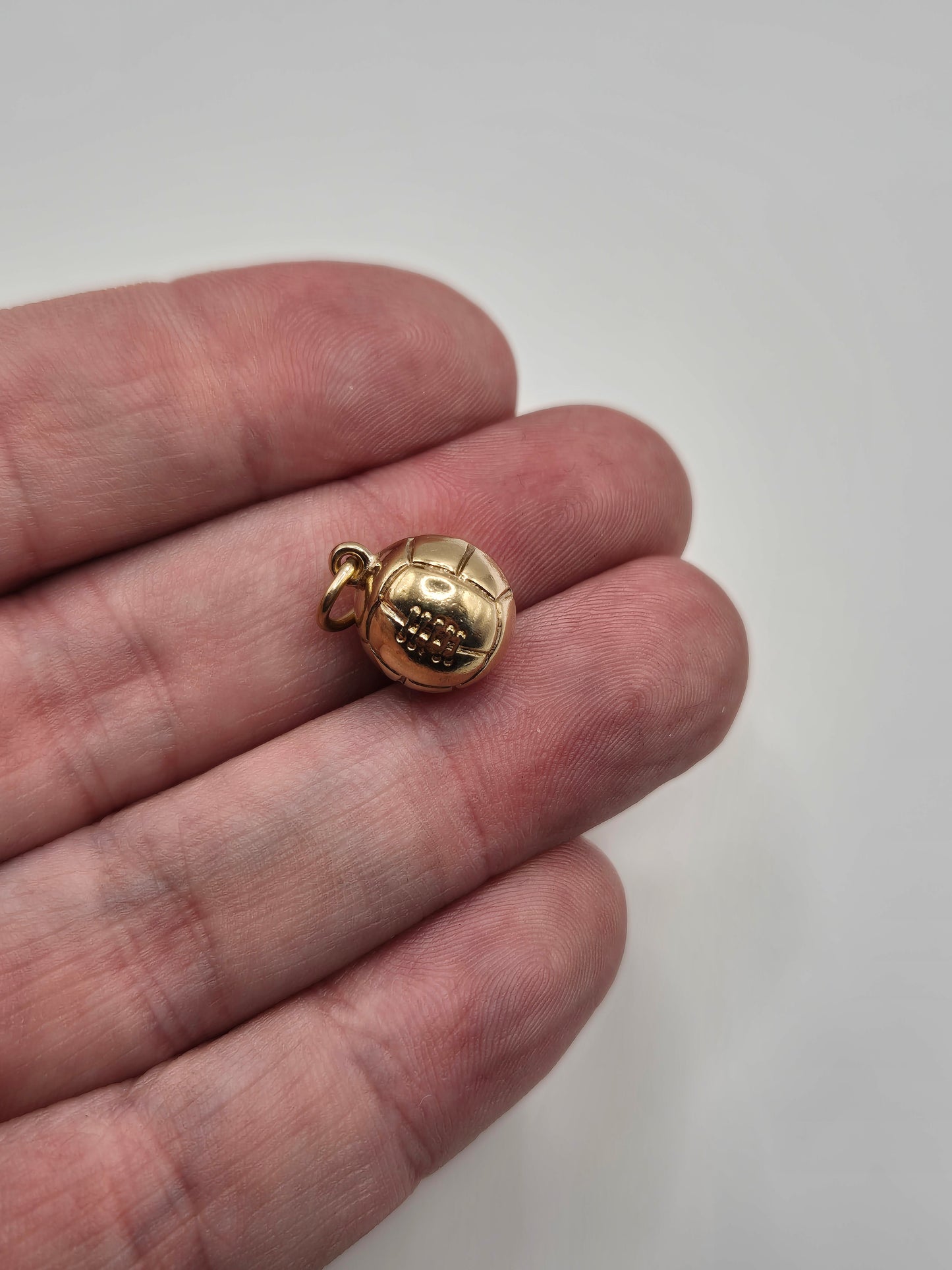 9ct gold football charm