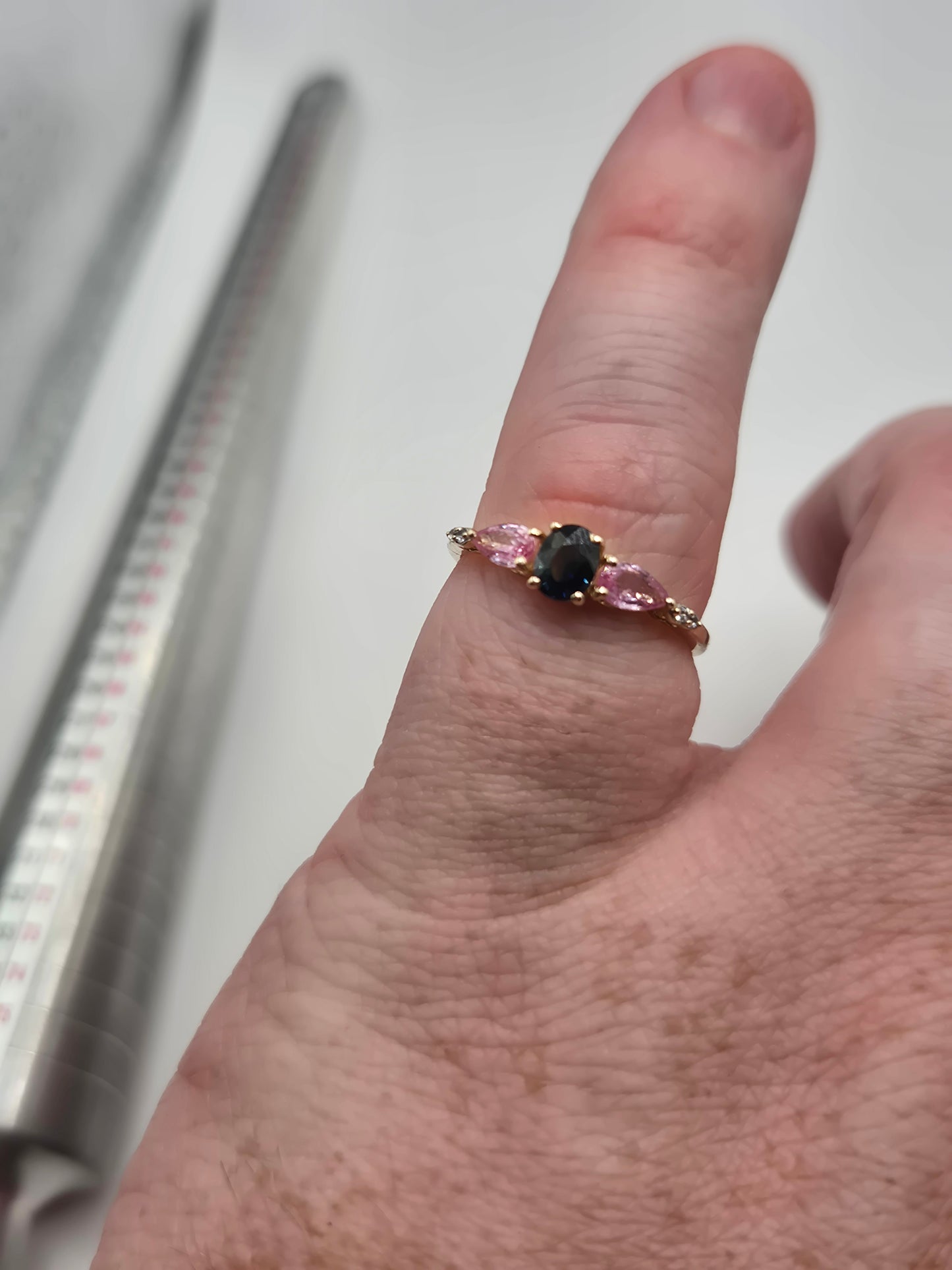 9ct gold multigem ring