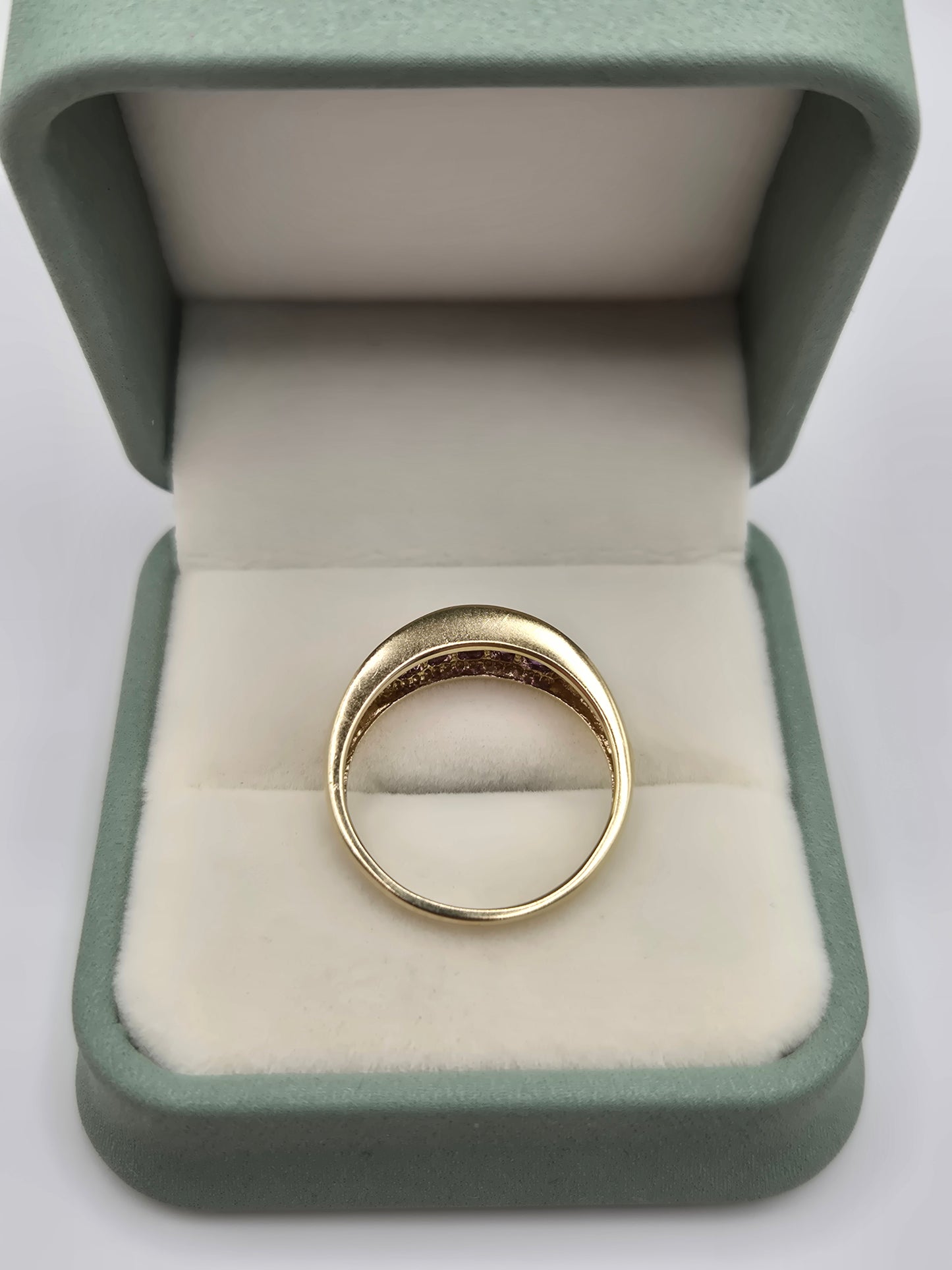 9ct gold amethyst ring