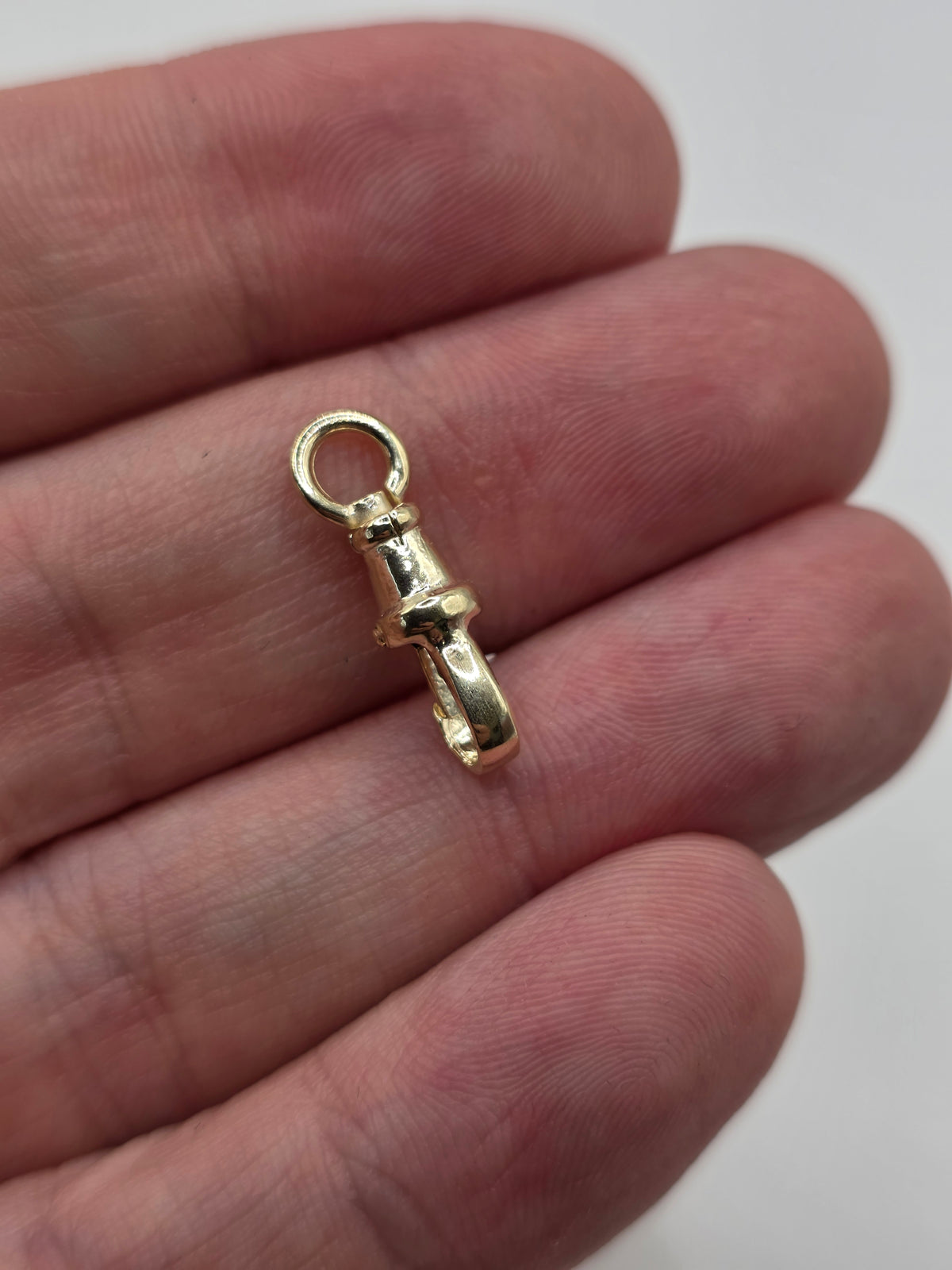 9ct gold 19mm swivel dog clip (6)