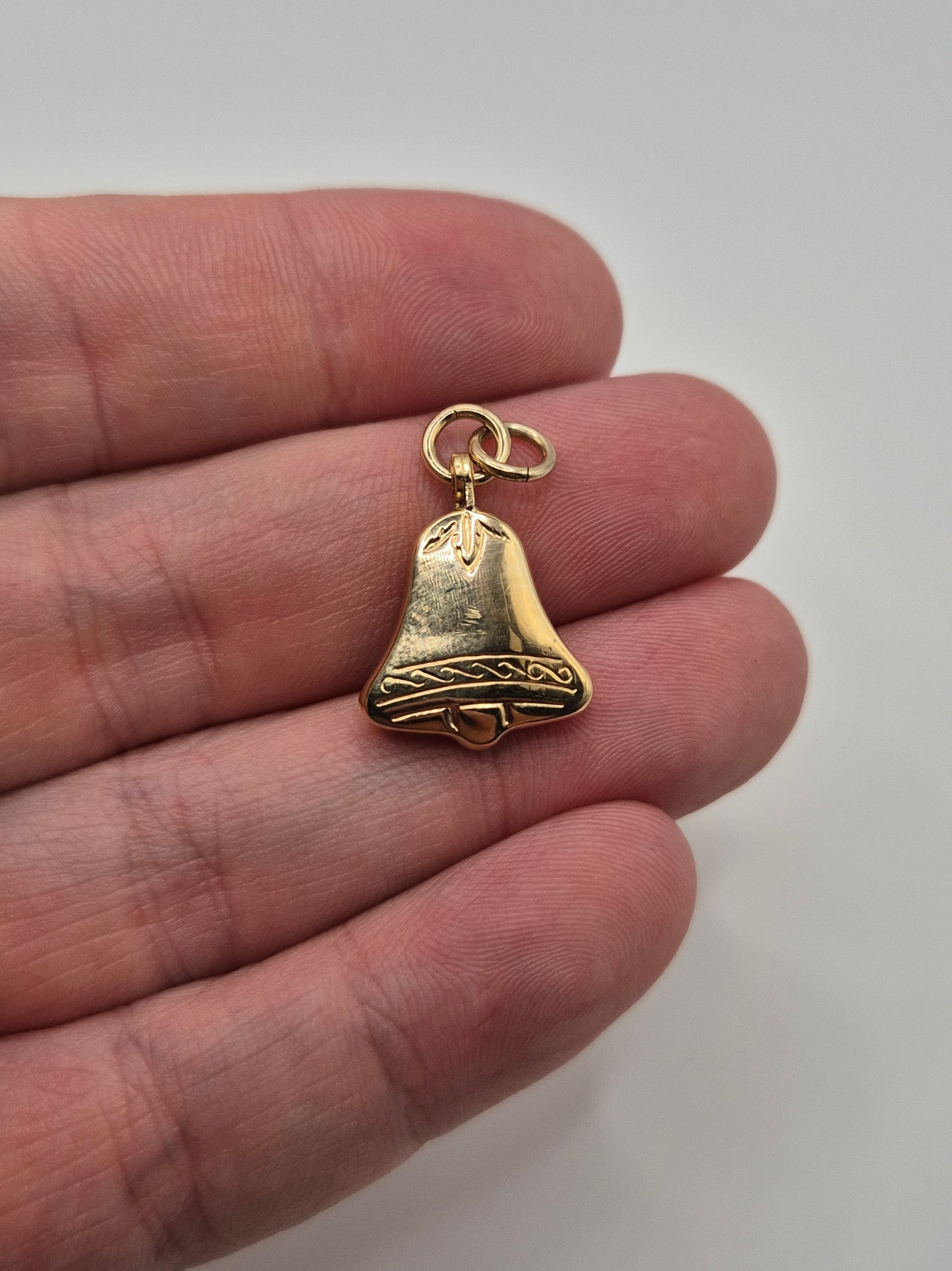 9ct gold bell locket