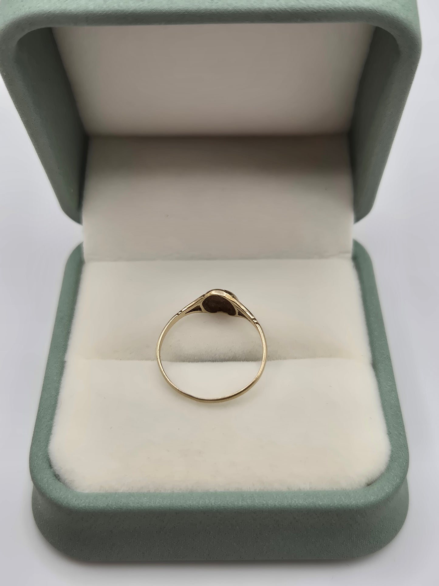9ct gold coffee bean ring