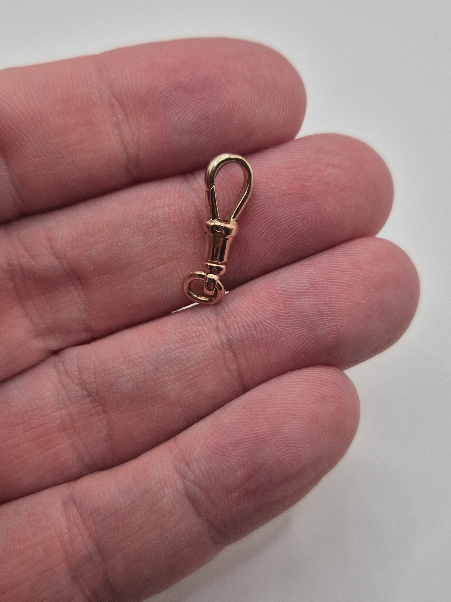 9ct rose gold dog clip (10)