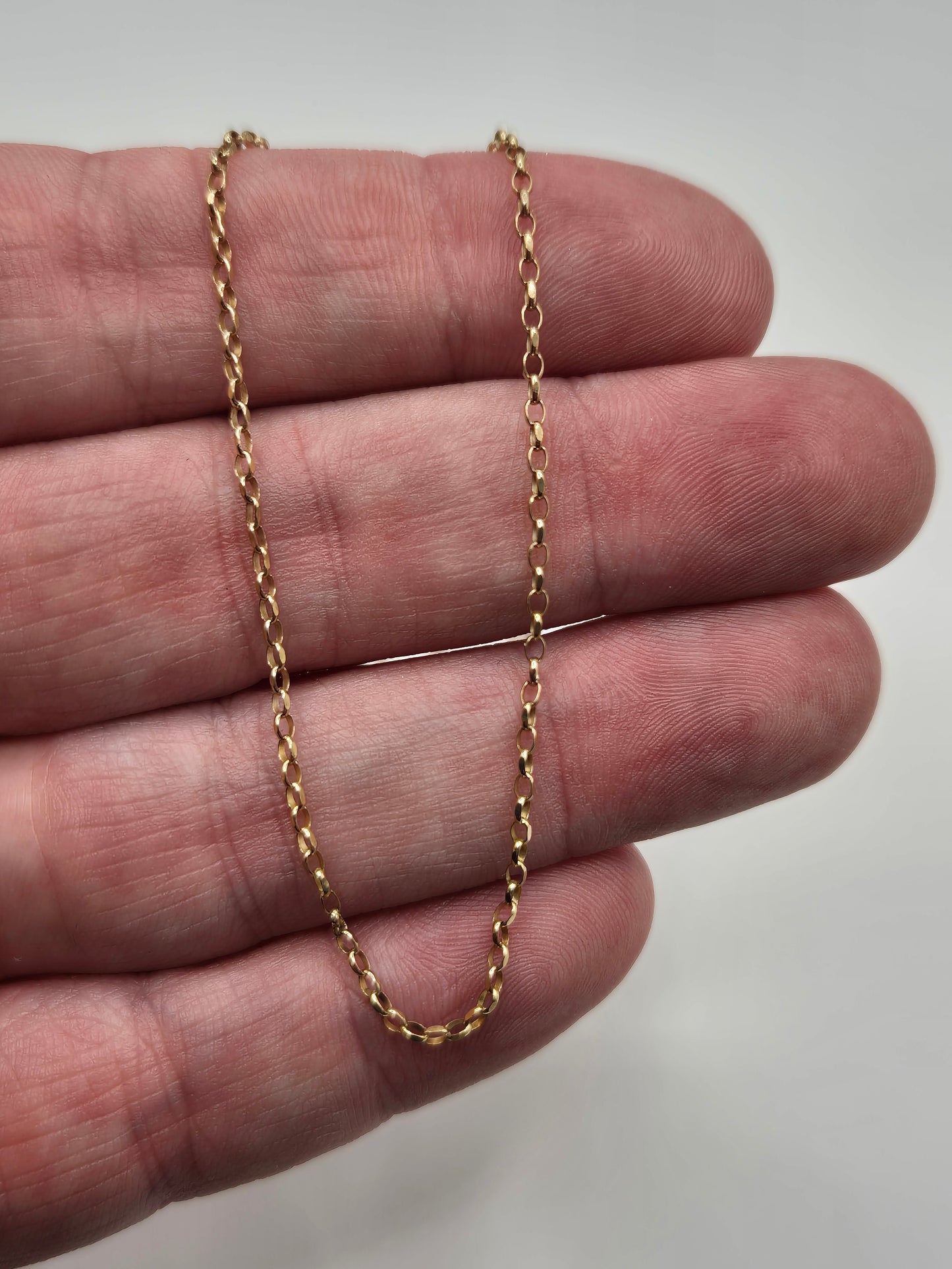 9ct gold belcher chain (15)