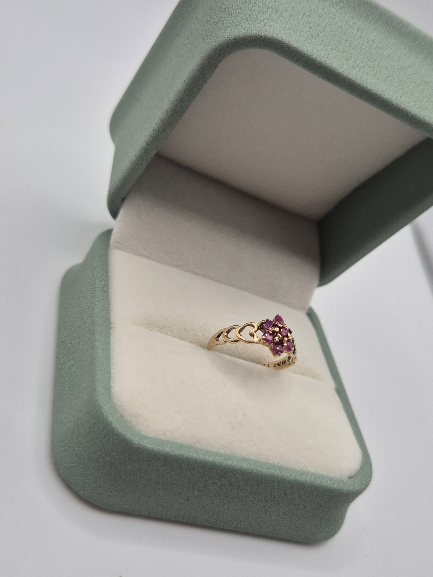 9ct gold ruby ring
