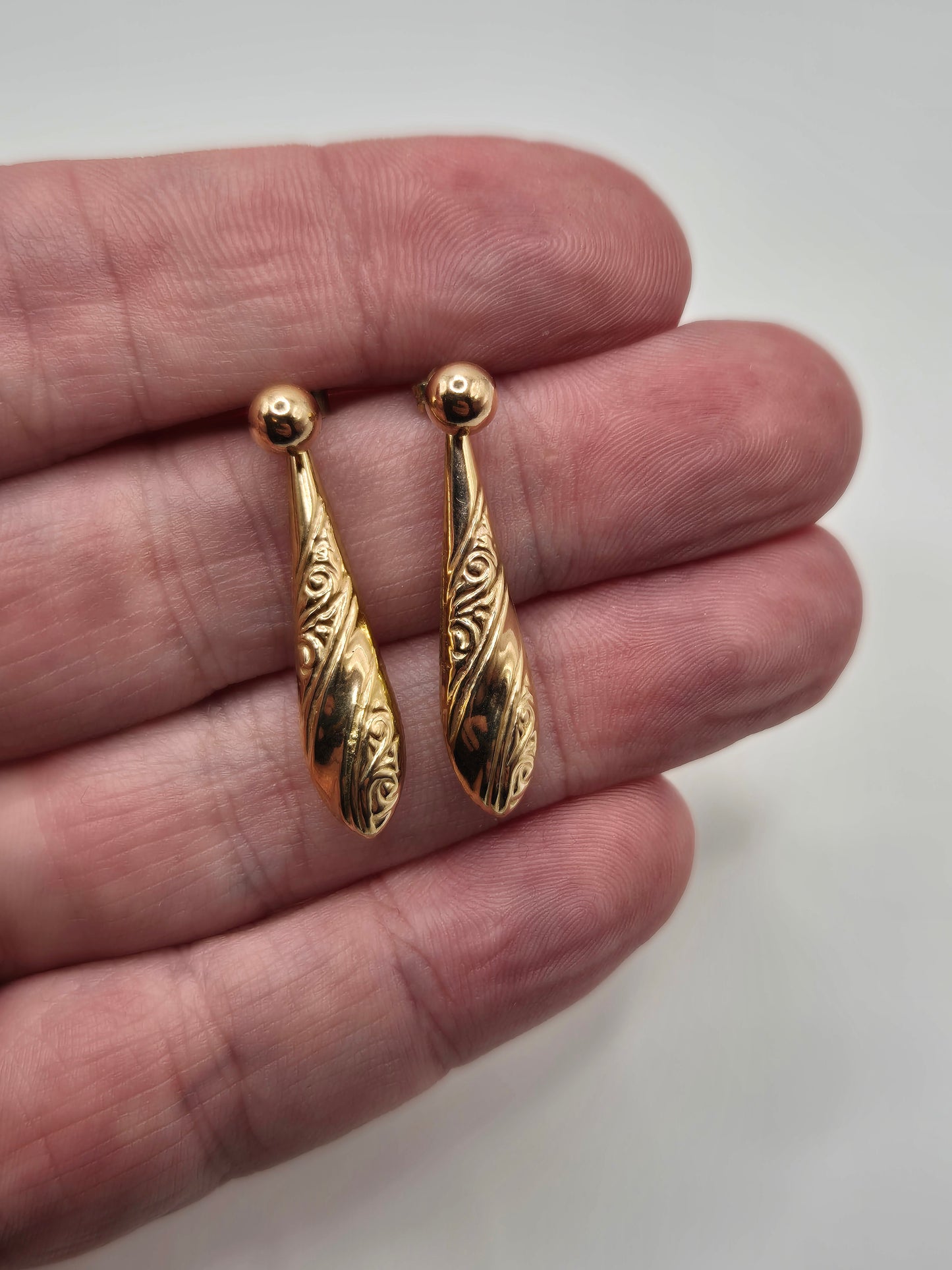 9ct gold earrings