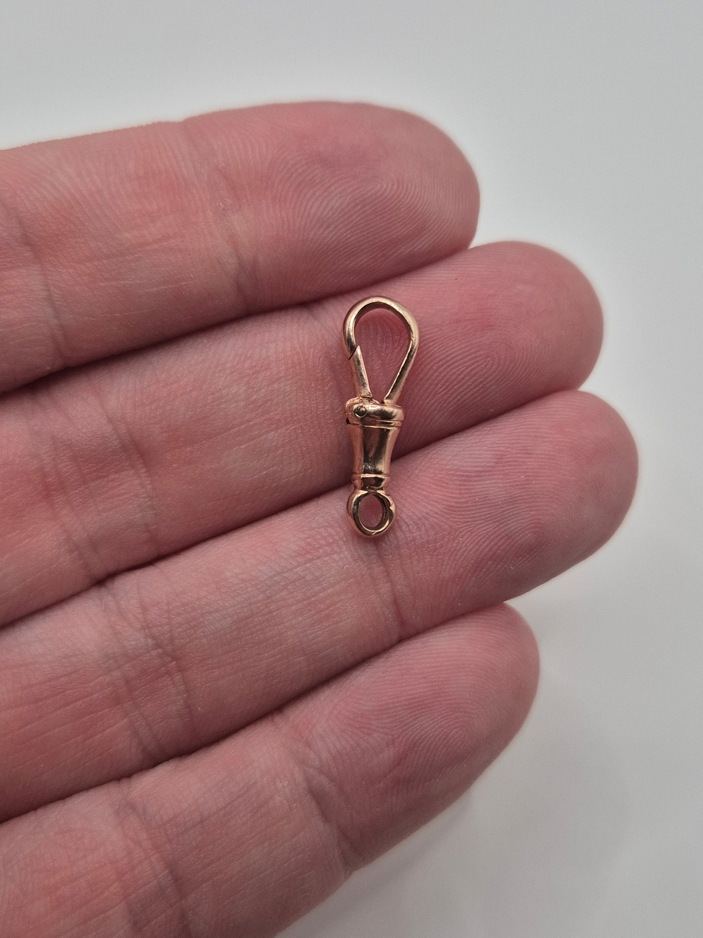 9ct rose gold dog clip (9)