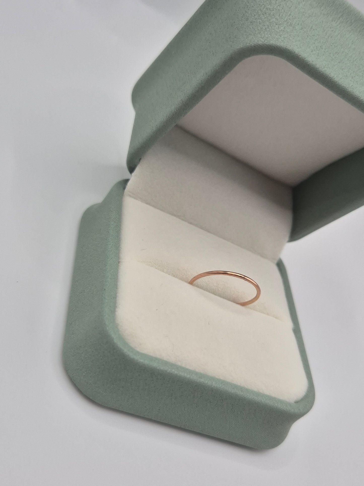 9ct rose gold stacking band ring