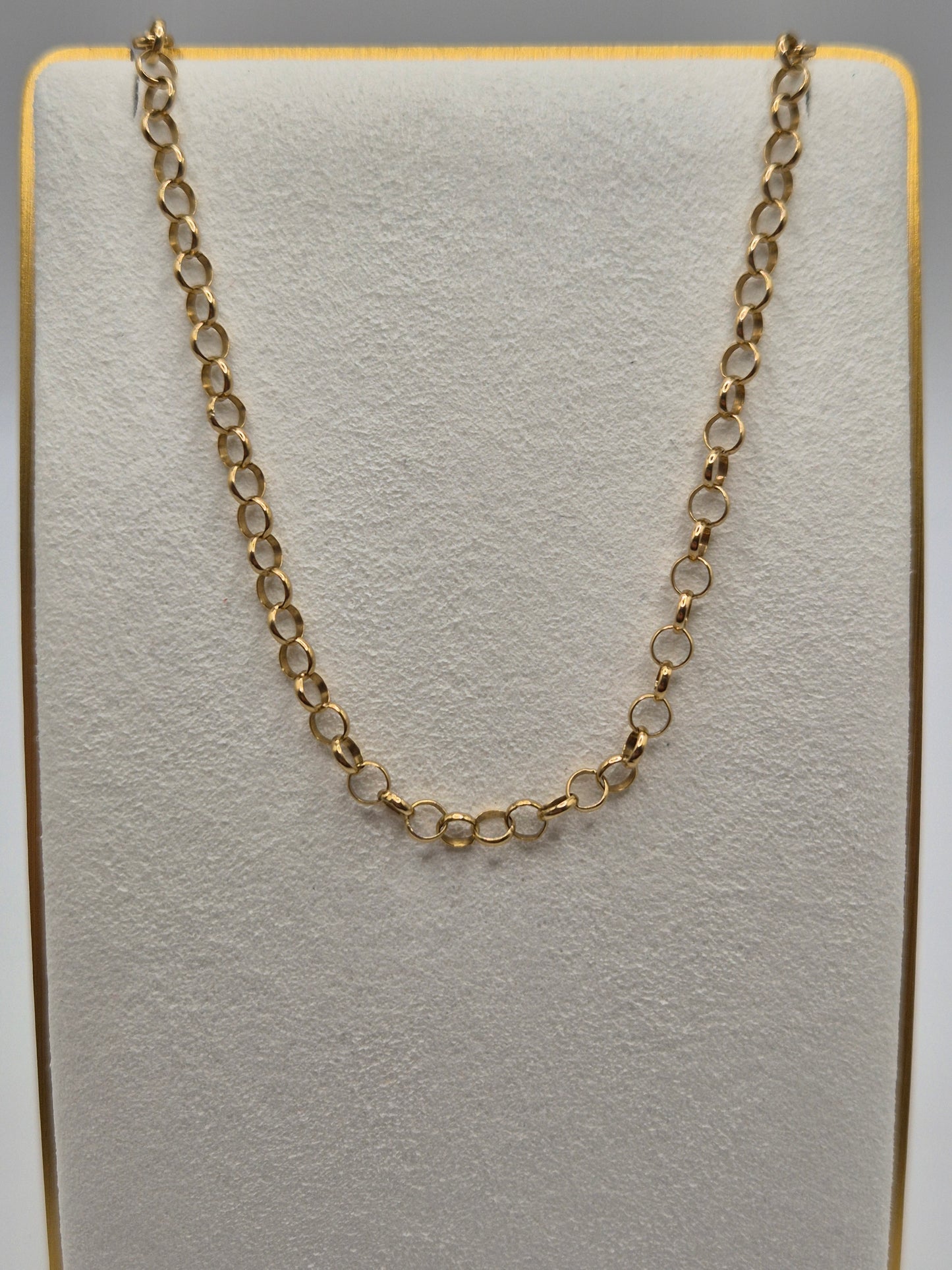 9ct gold belcher chain (8)