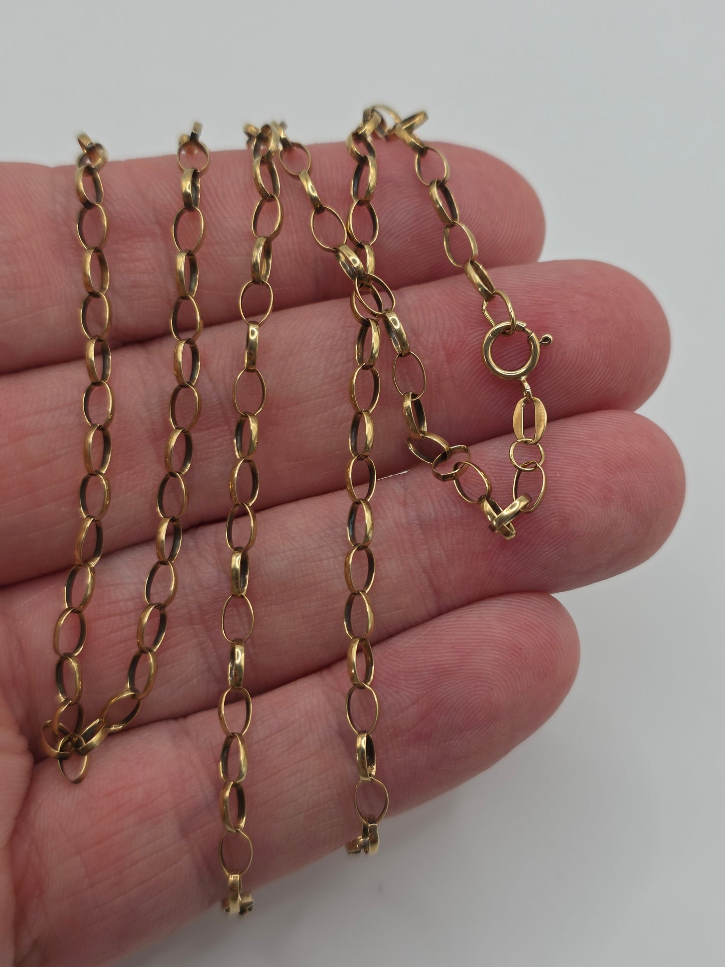 9ct gold belcher chain (49)