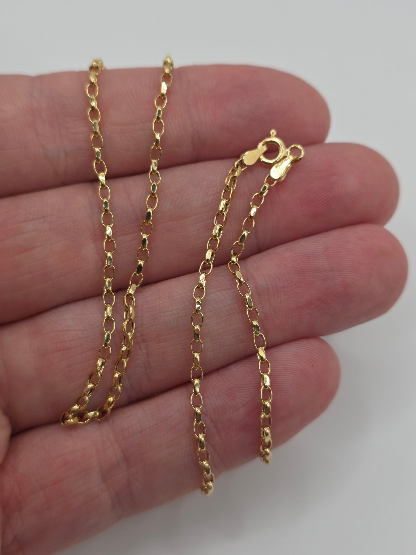 9ct gold belcher chain (78)
