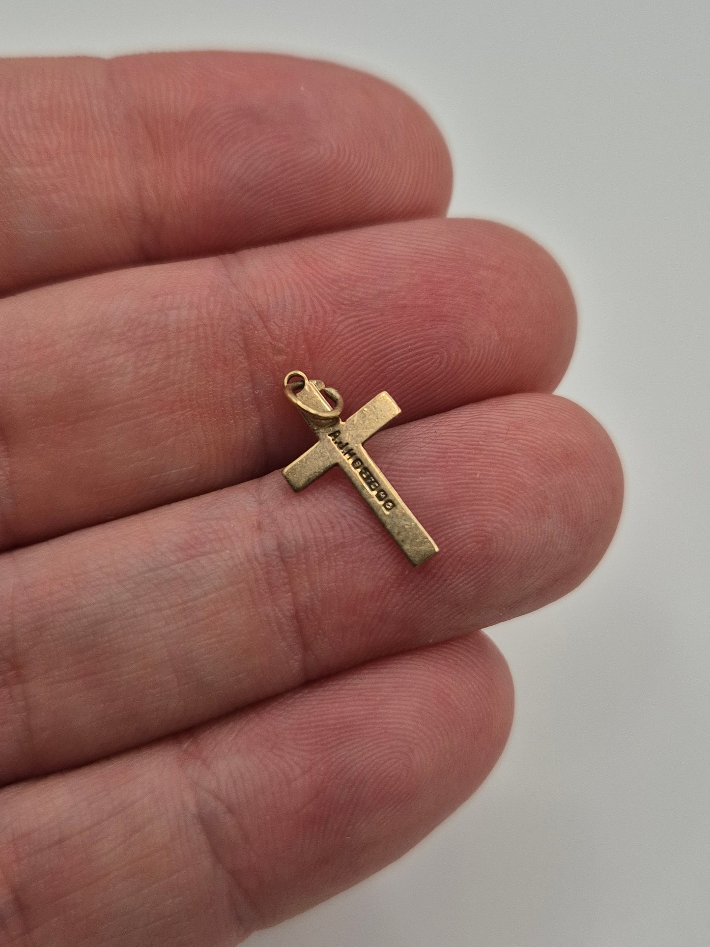 9ct gold cross charm