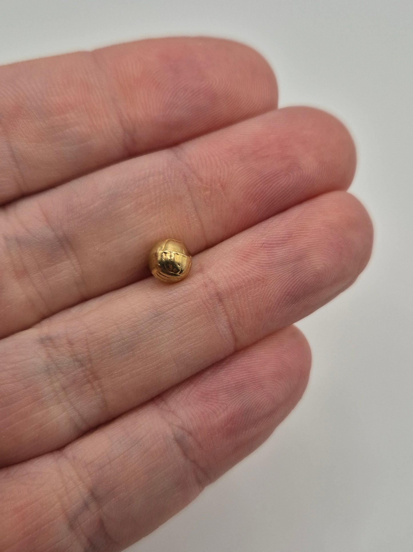 9ct gold football charm