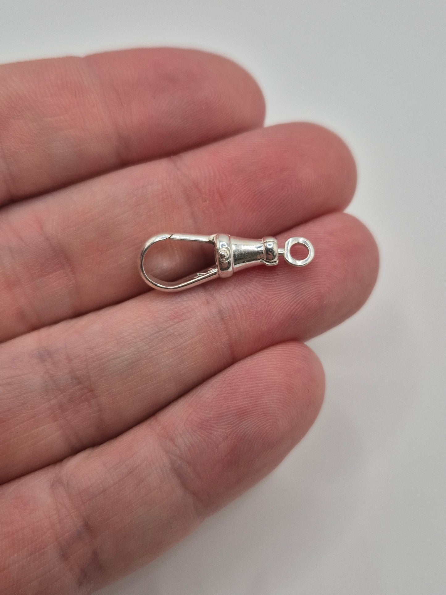 Silver swivel dog clip