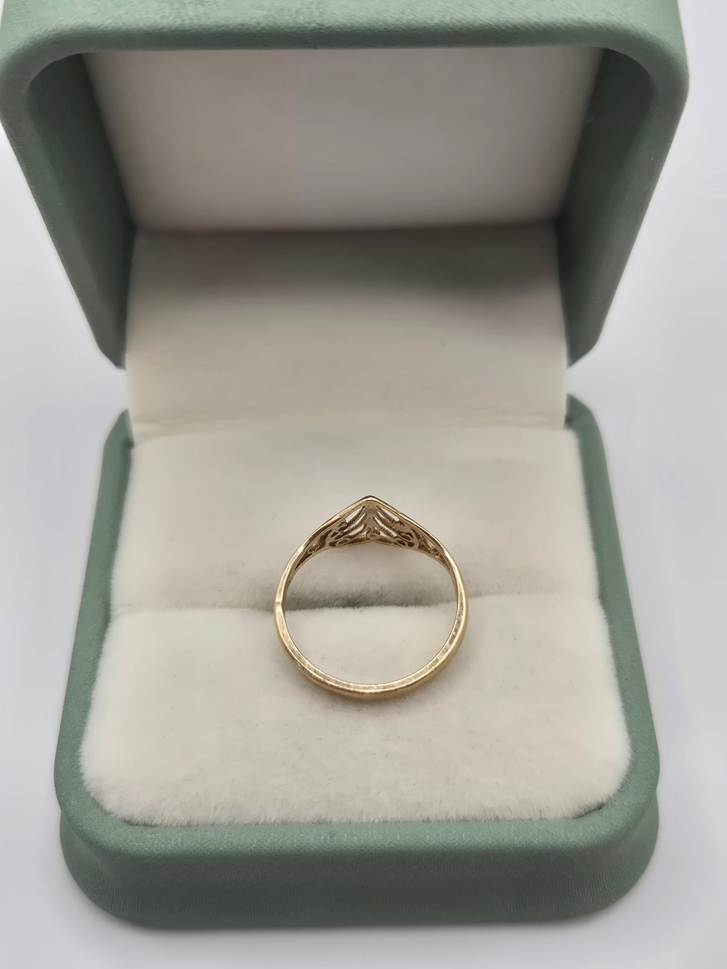 9ct gold heart ring