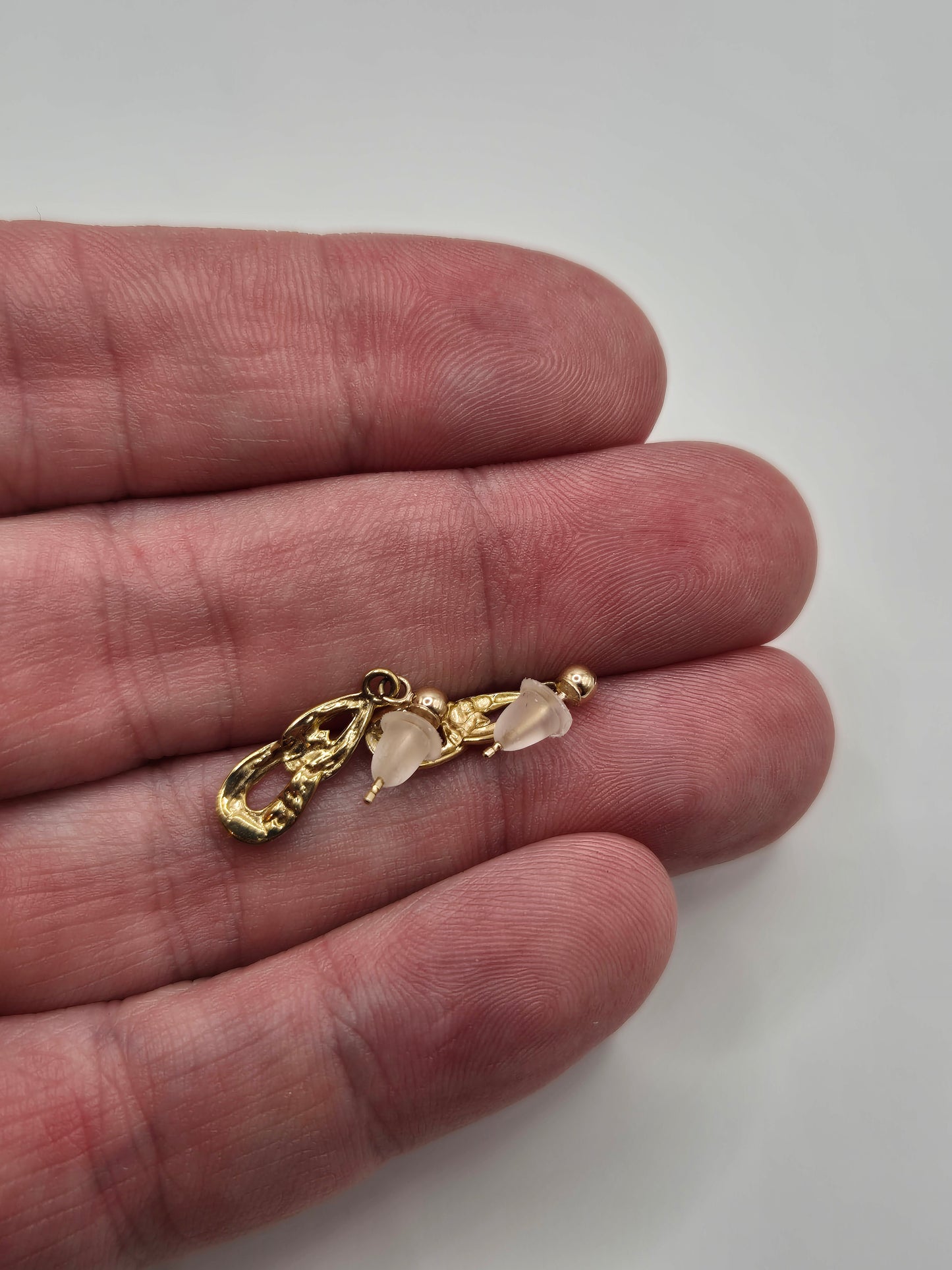 9ct gold diamond earrings