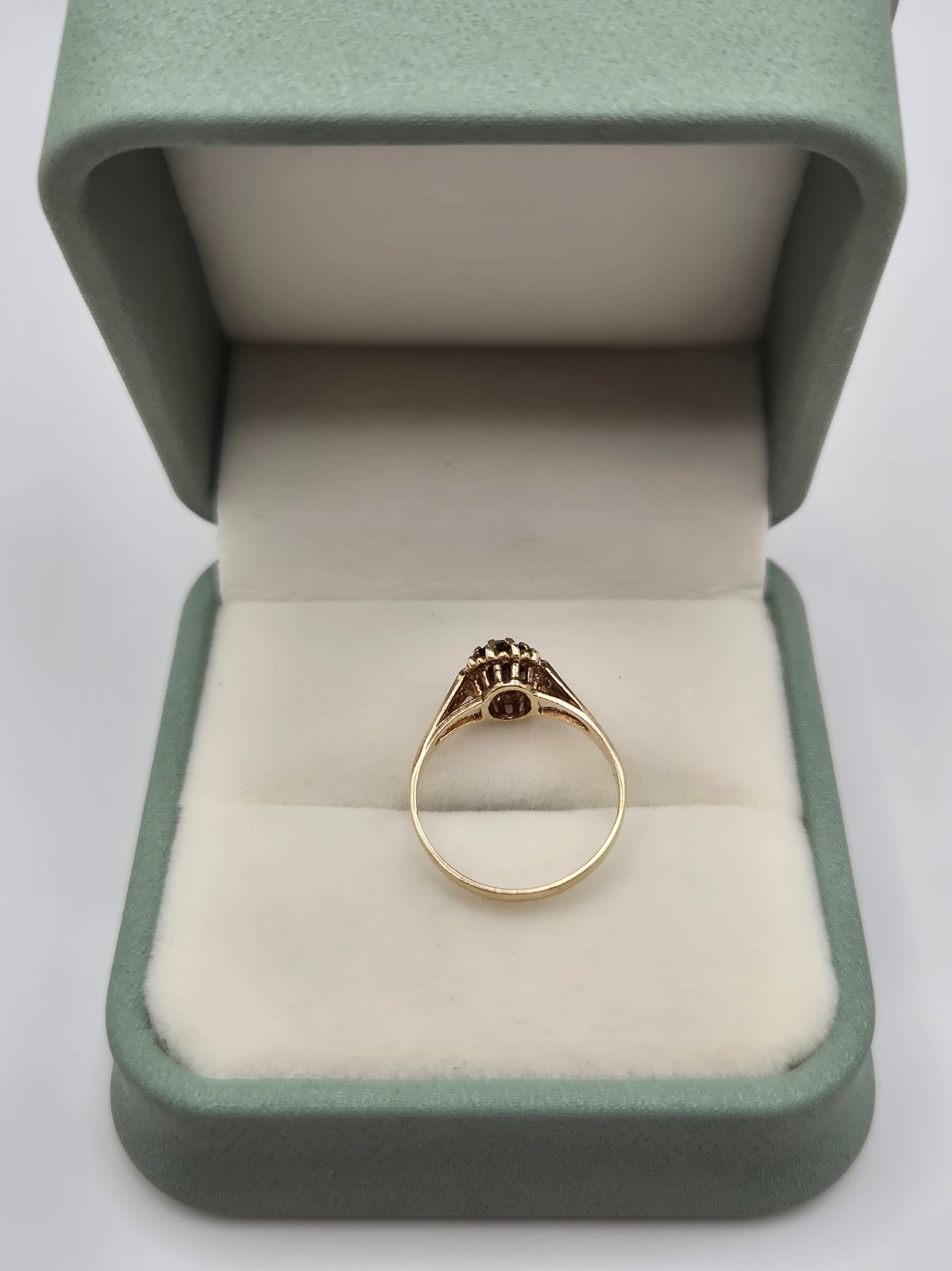 9ct gold smokey quartz ring