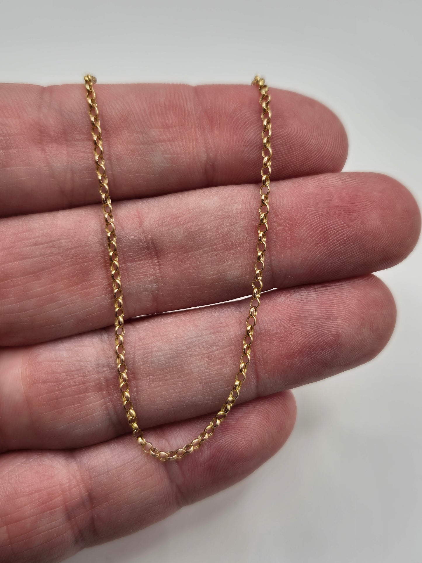 9ct gold belcher chain (16)