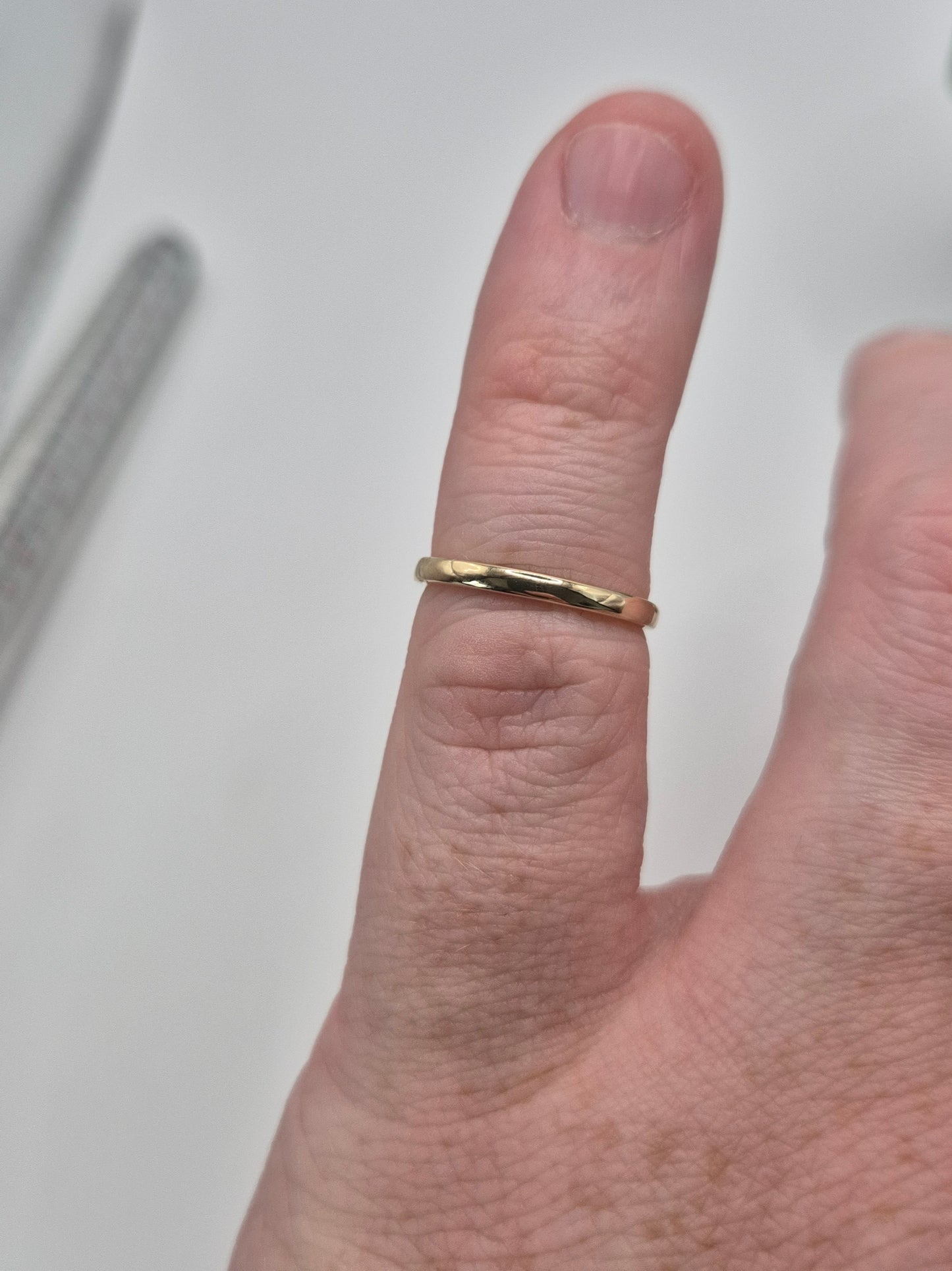 9ct rose gold stacking band ring
