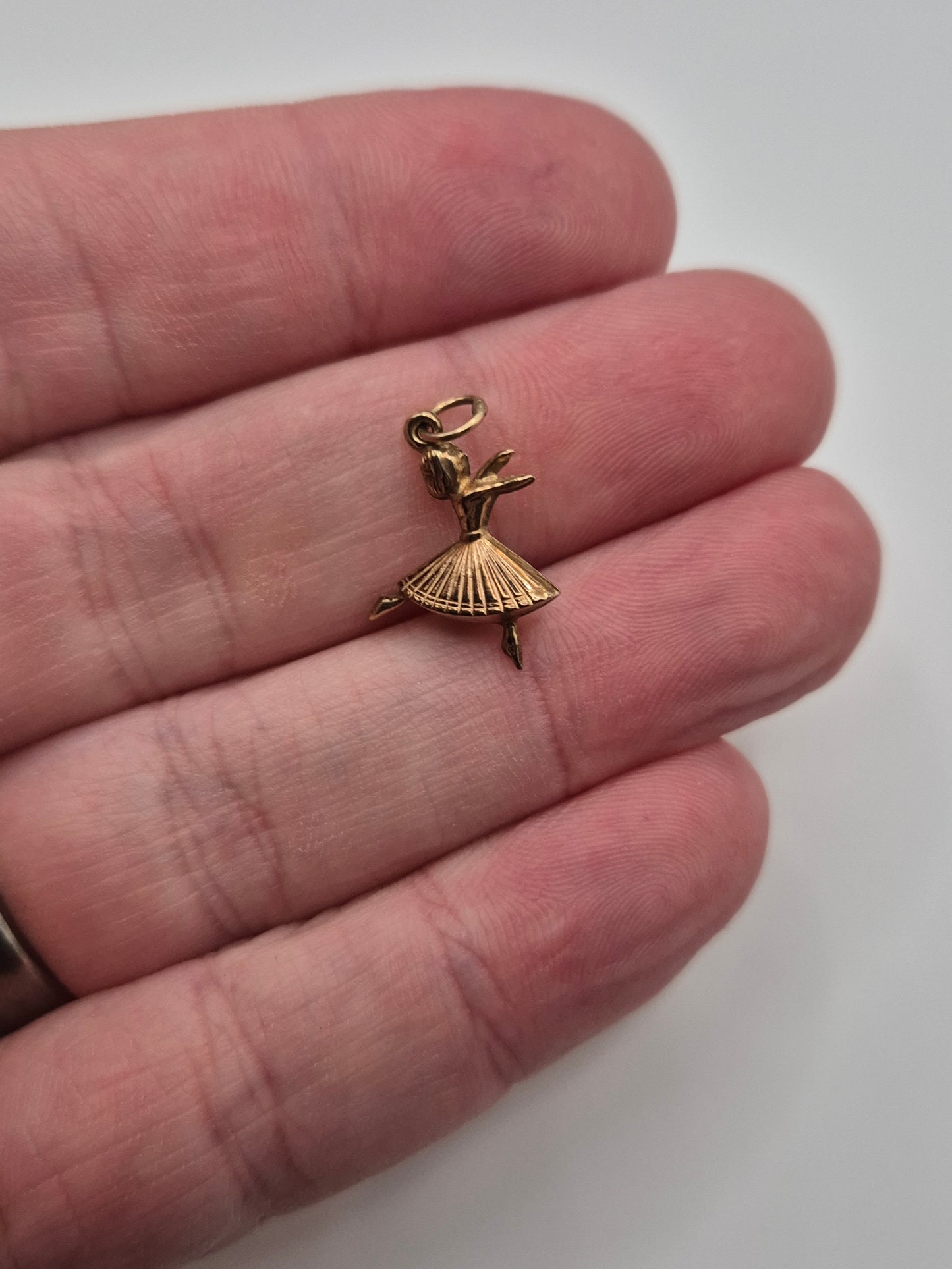 9ct gold ballerina charm