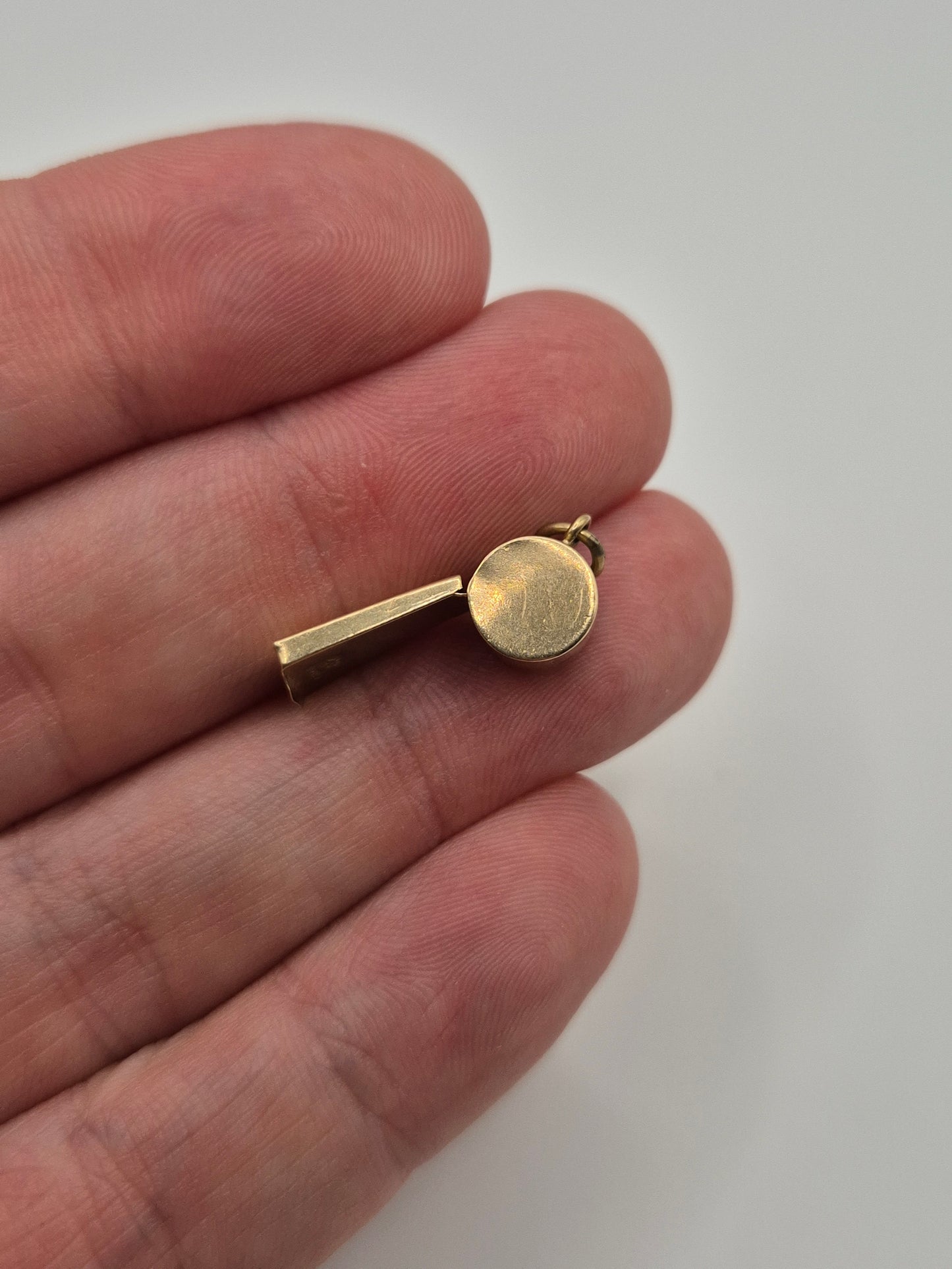 9ct gold whistle charm