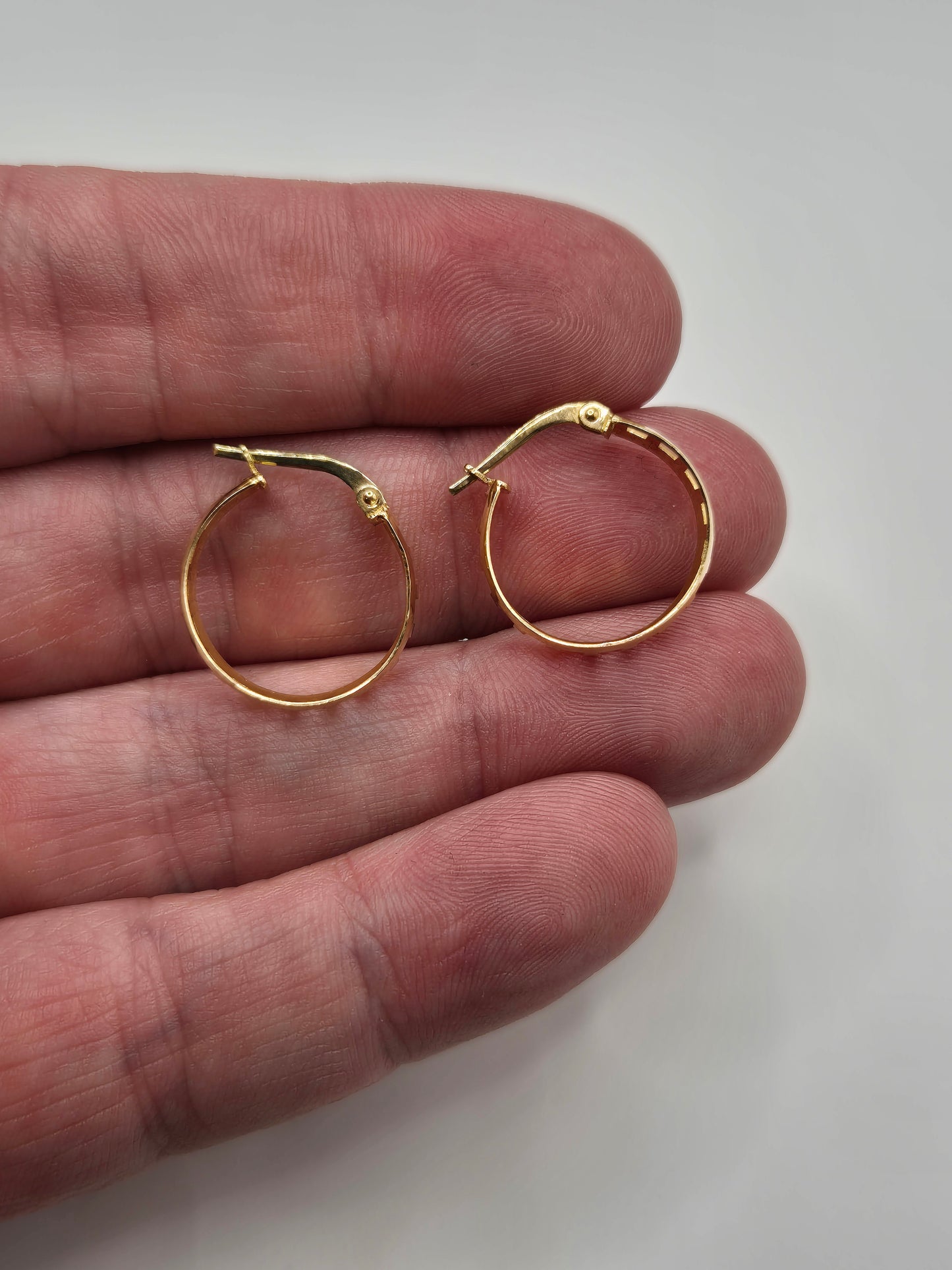 9ct gold ladder earrings