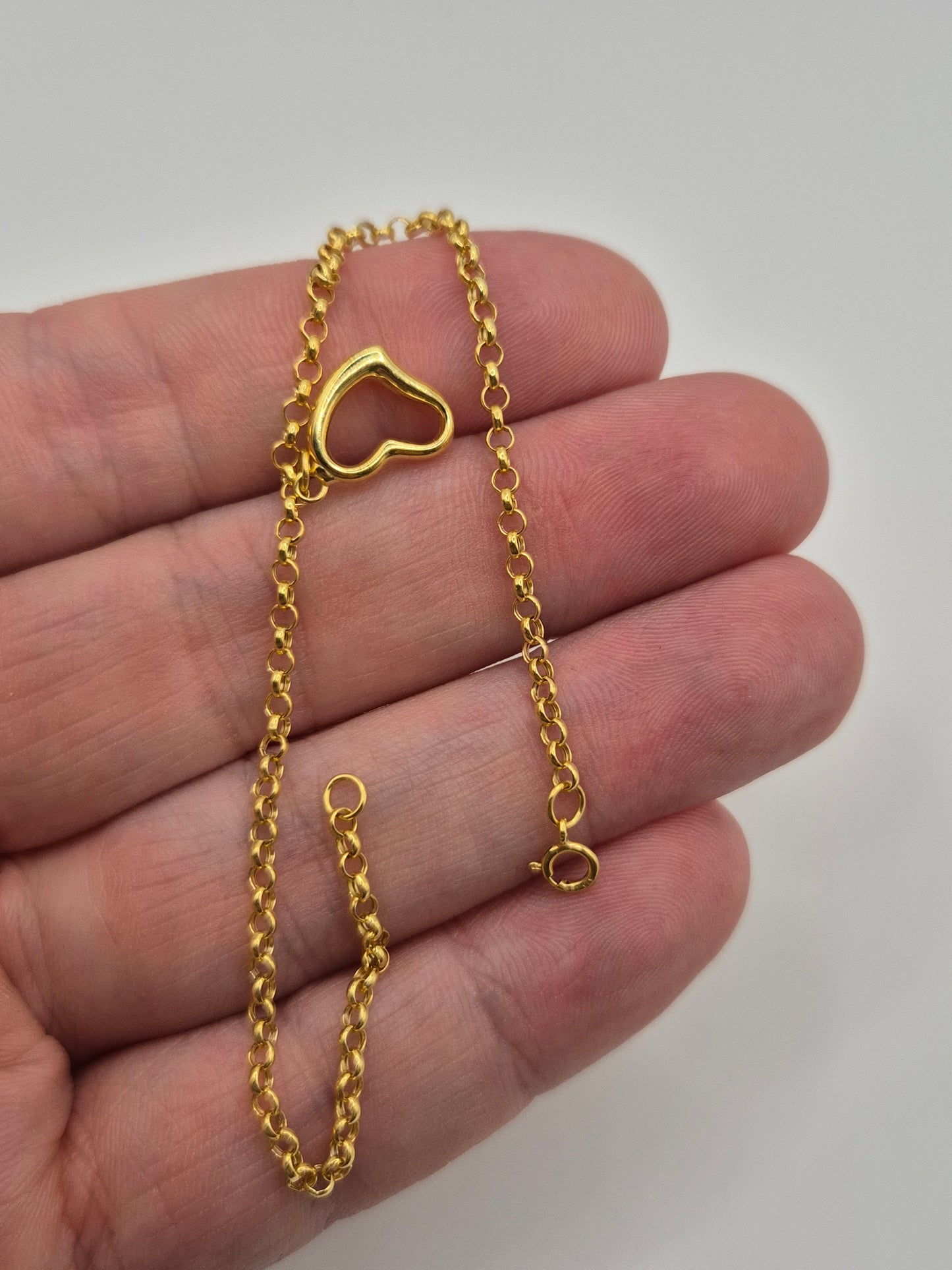 9ct gold belcher bracelet