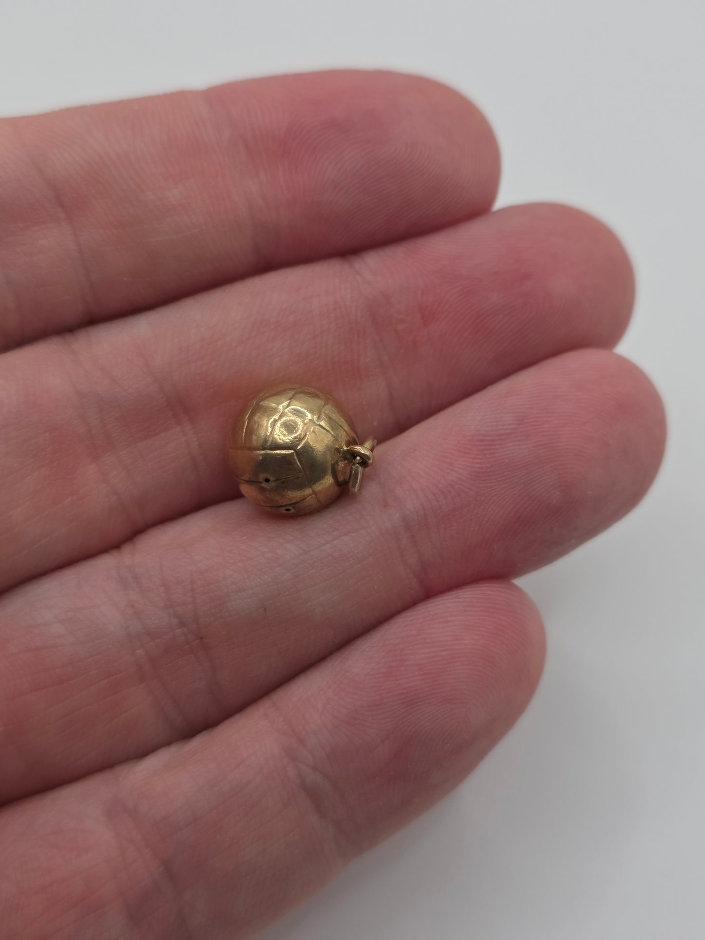 9ct gold football charm