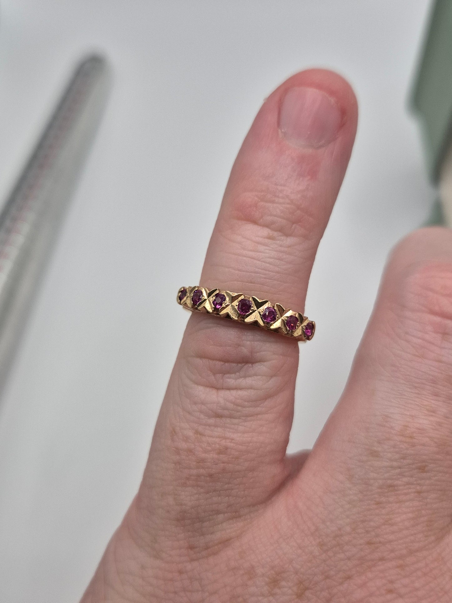 9ct gold ruby ring