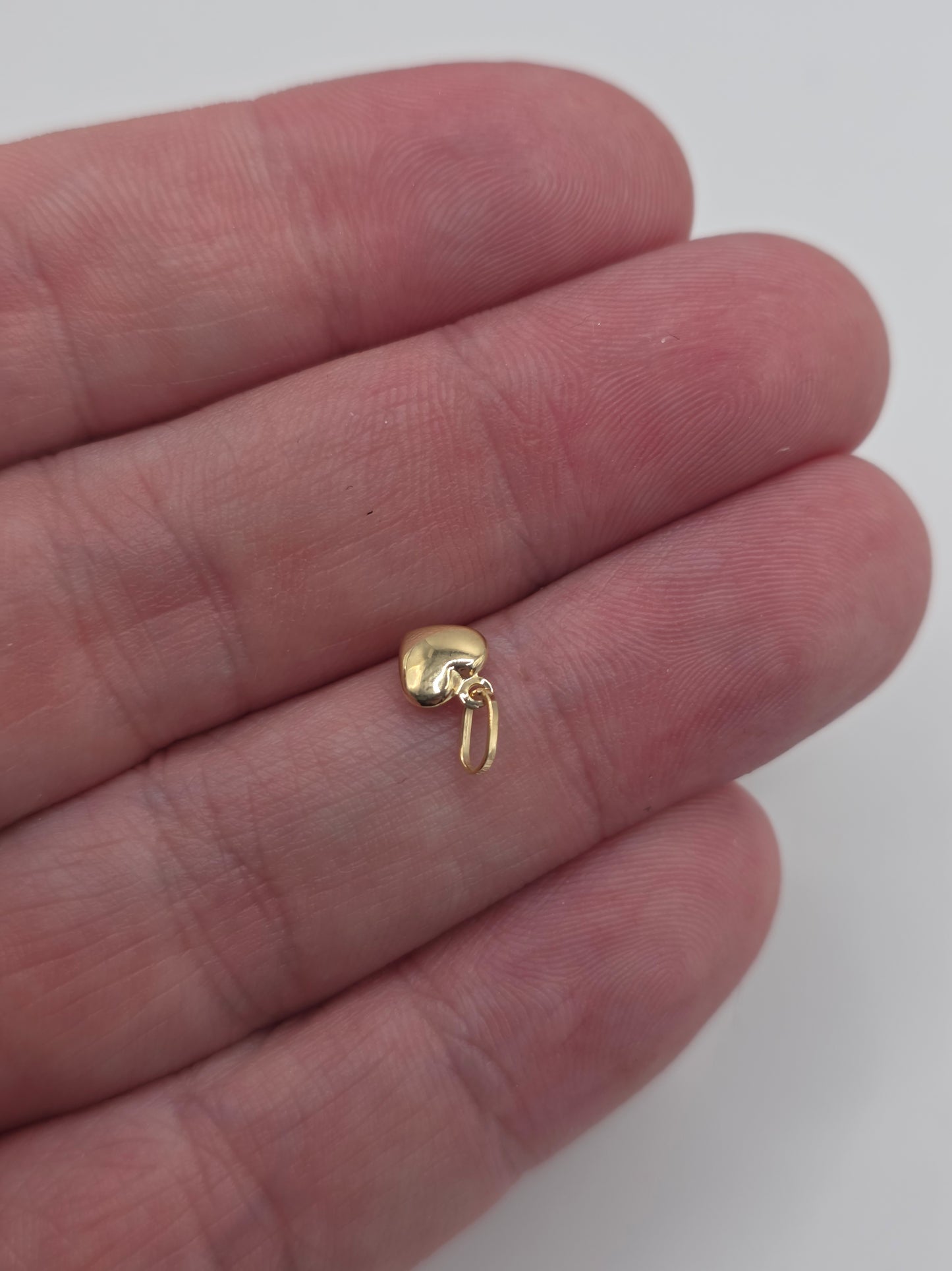 9ct gold heart charm