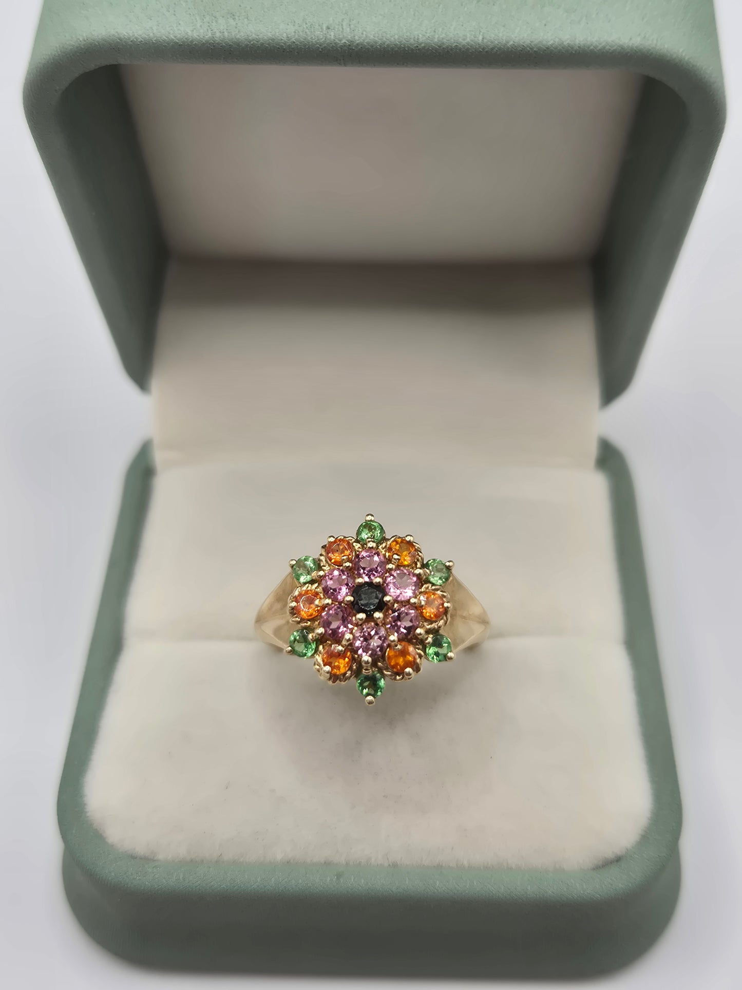9ct gold multigem ring