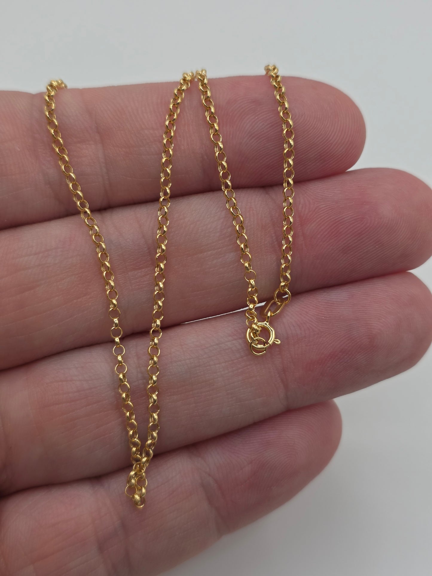 9ct gold belcher chain (41)