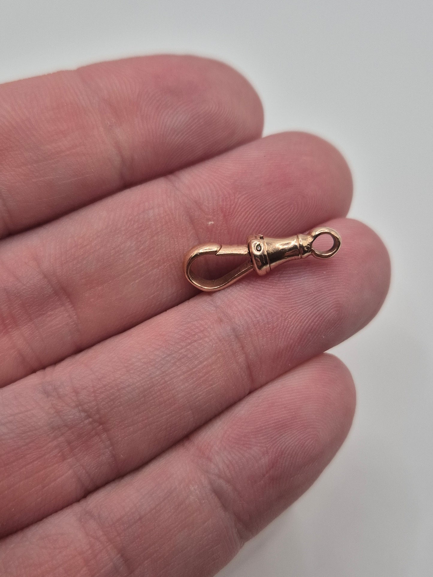 9ct rose gold dog clip (9)