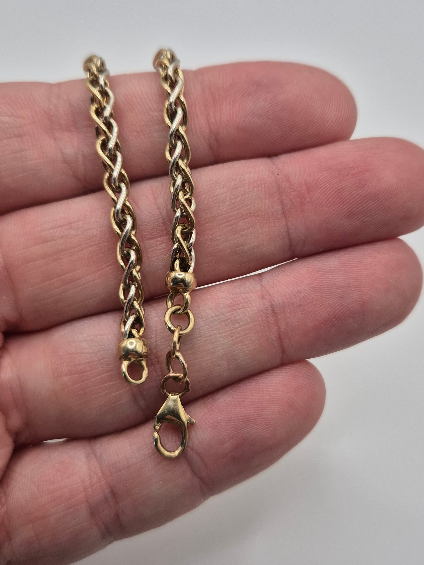 9ct two tone gold bracelet